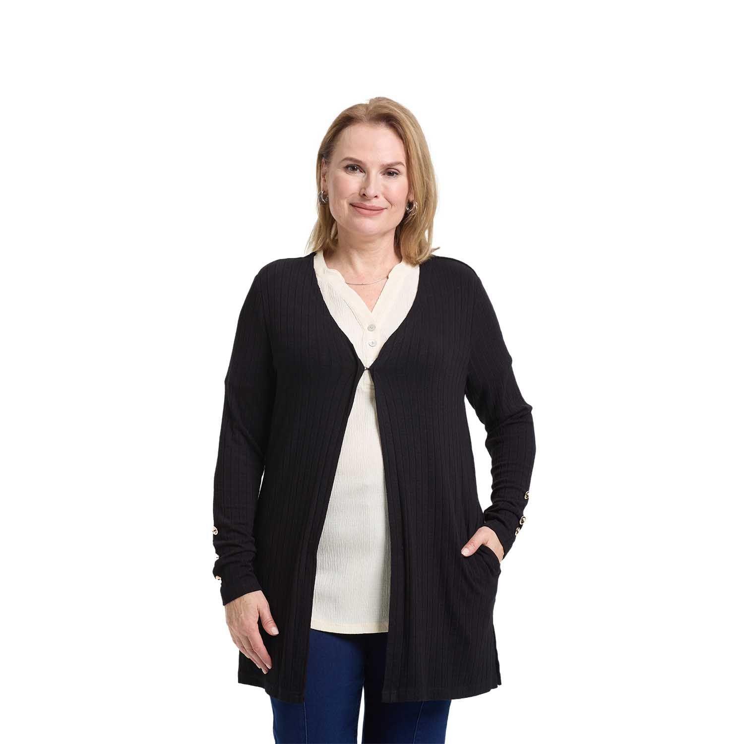 Sweater Mujer Tapado Negro Fashion's Park-0