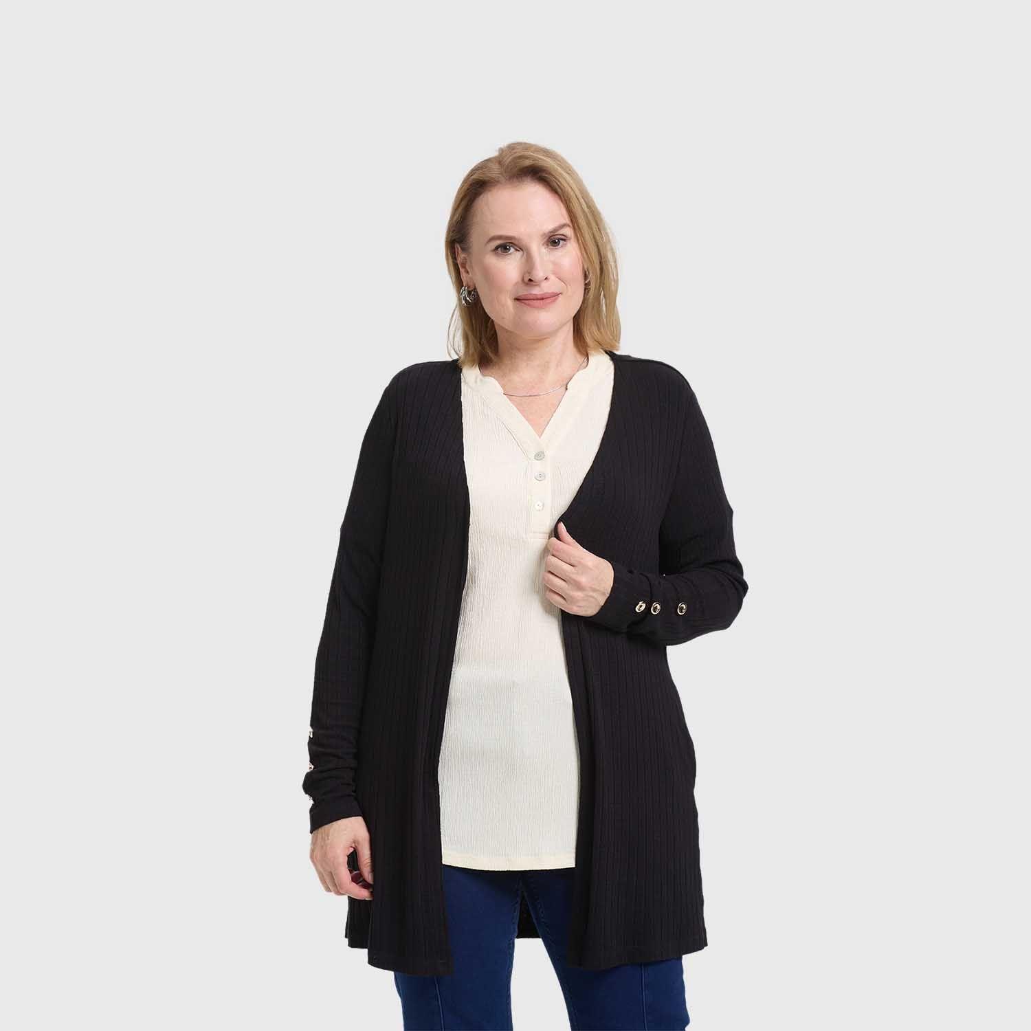 Sweater Mujer Tapado Negro Fashion's Park-1