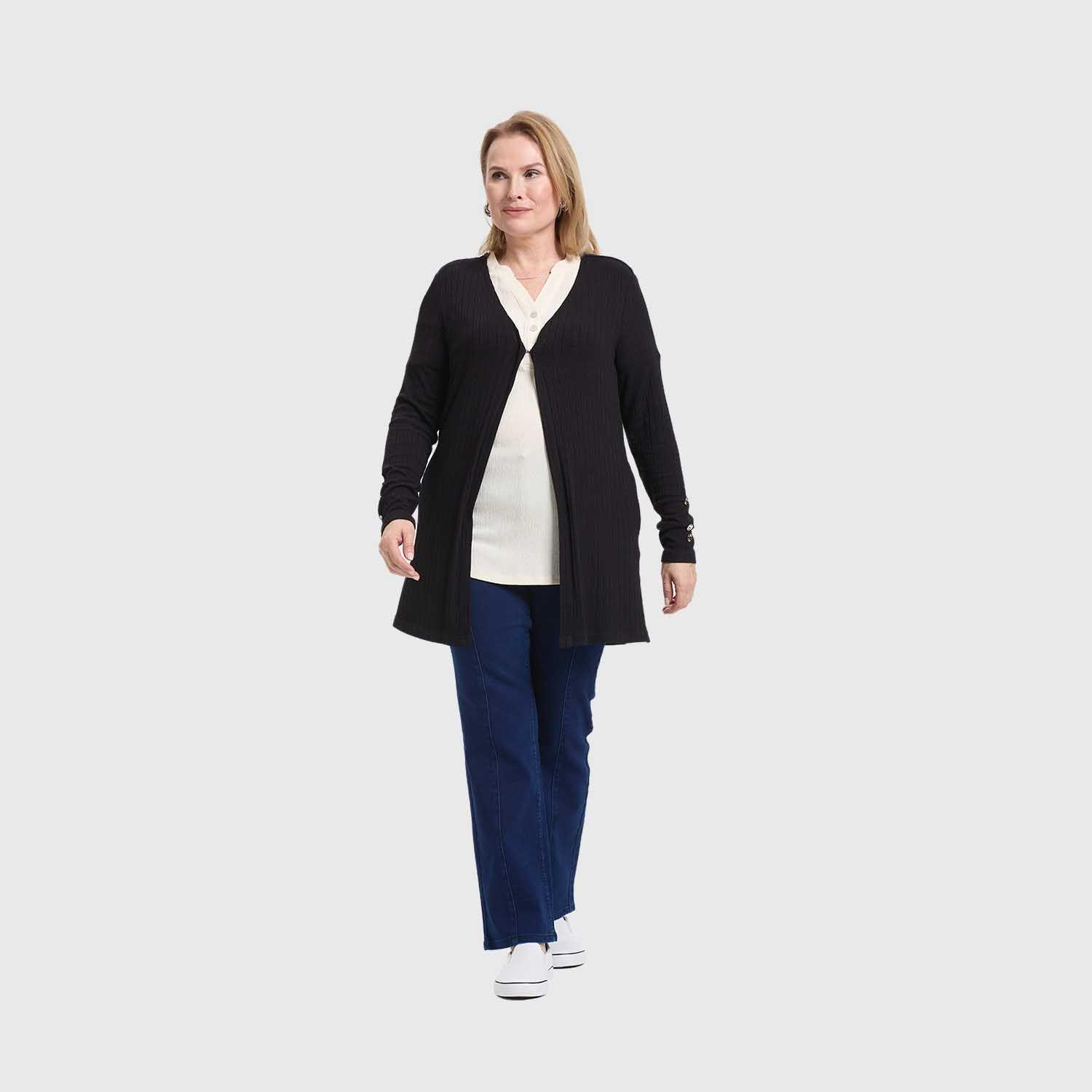 Sweater Mujer Tapado Negro Fashion's Park-3