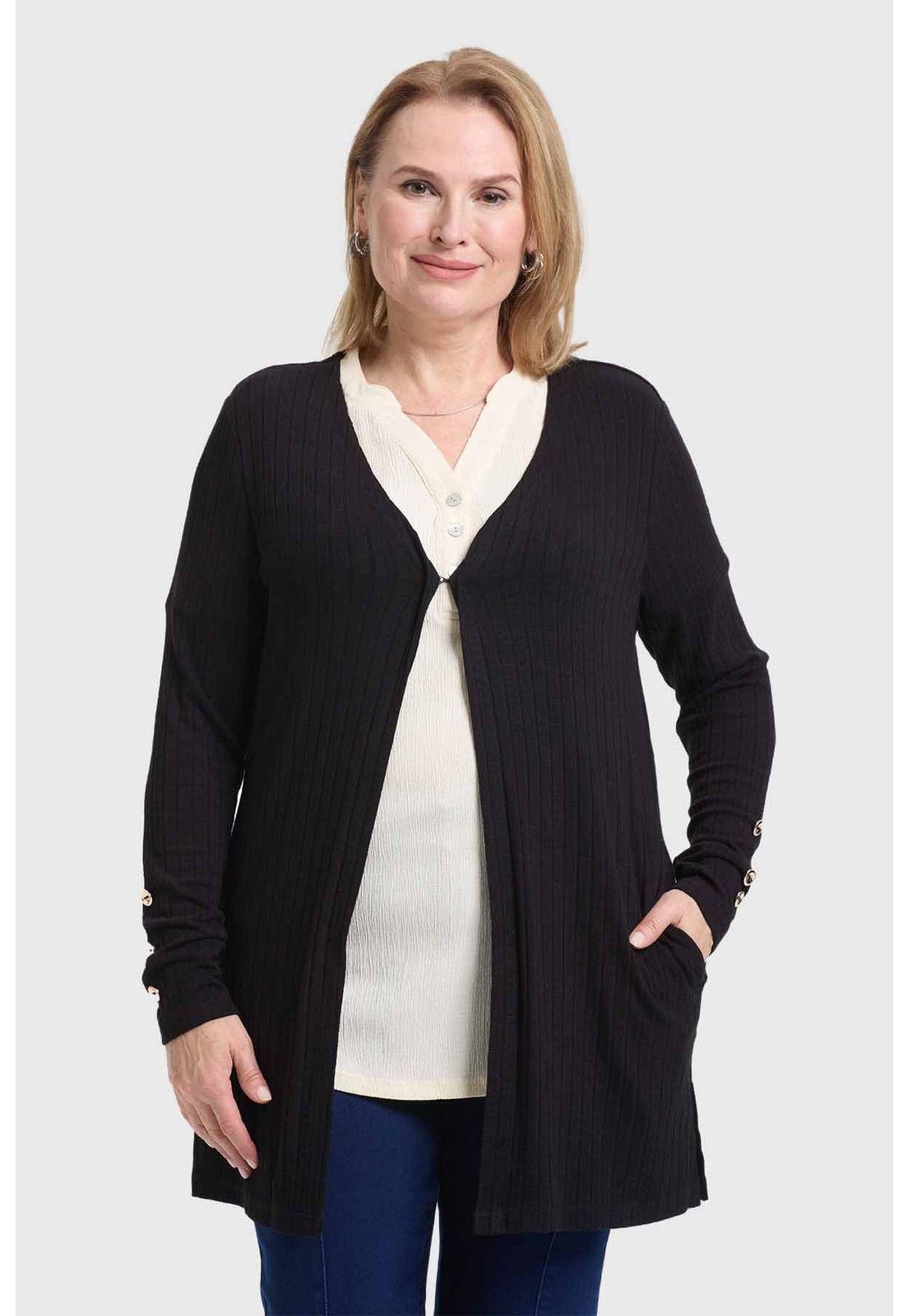 Sweater Mujer Tapado Negro - lll-0