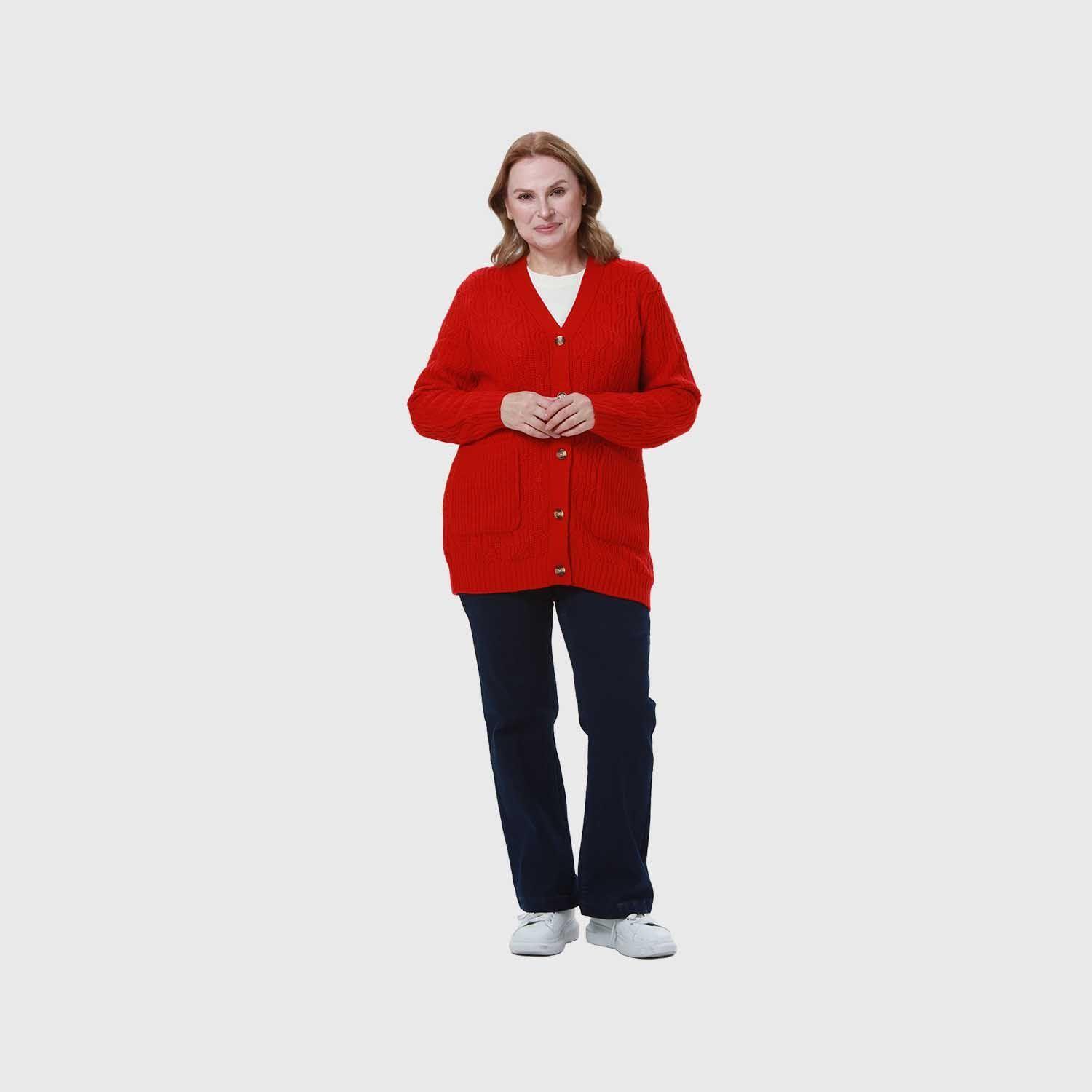 Sweater Mujer Tapado Rojo-3