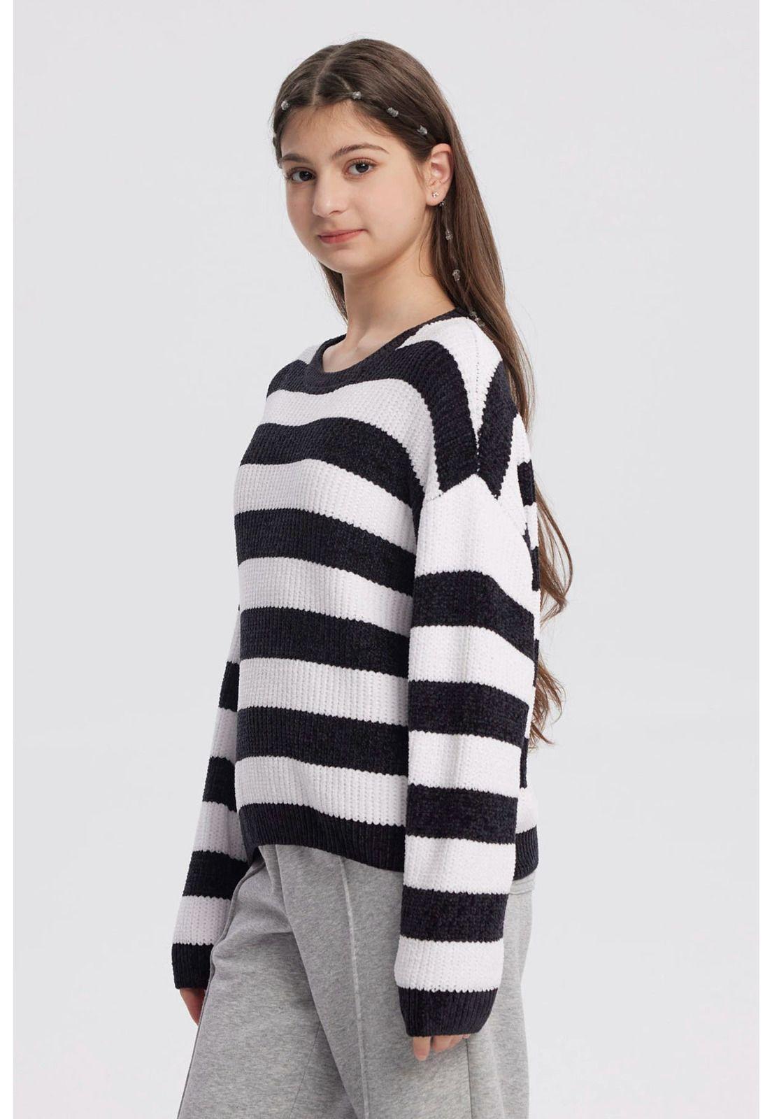 Sweater Niña Slim Negro-1