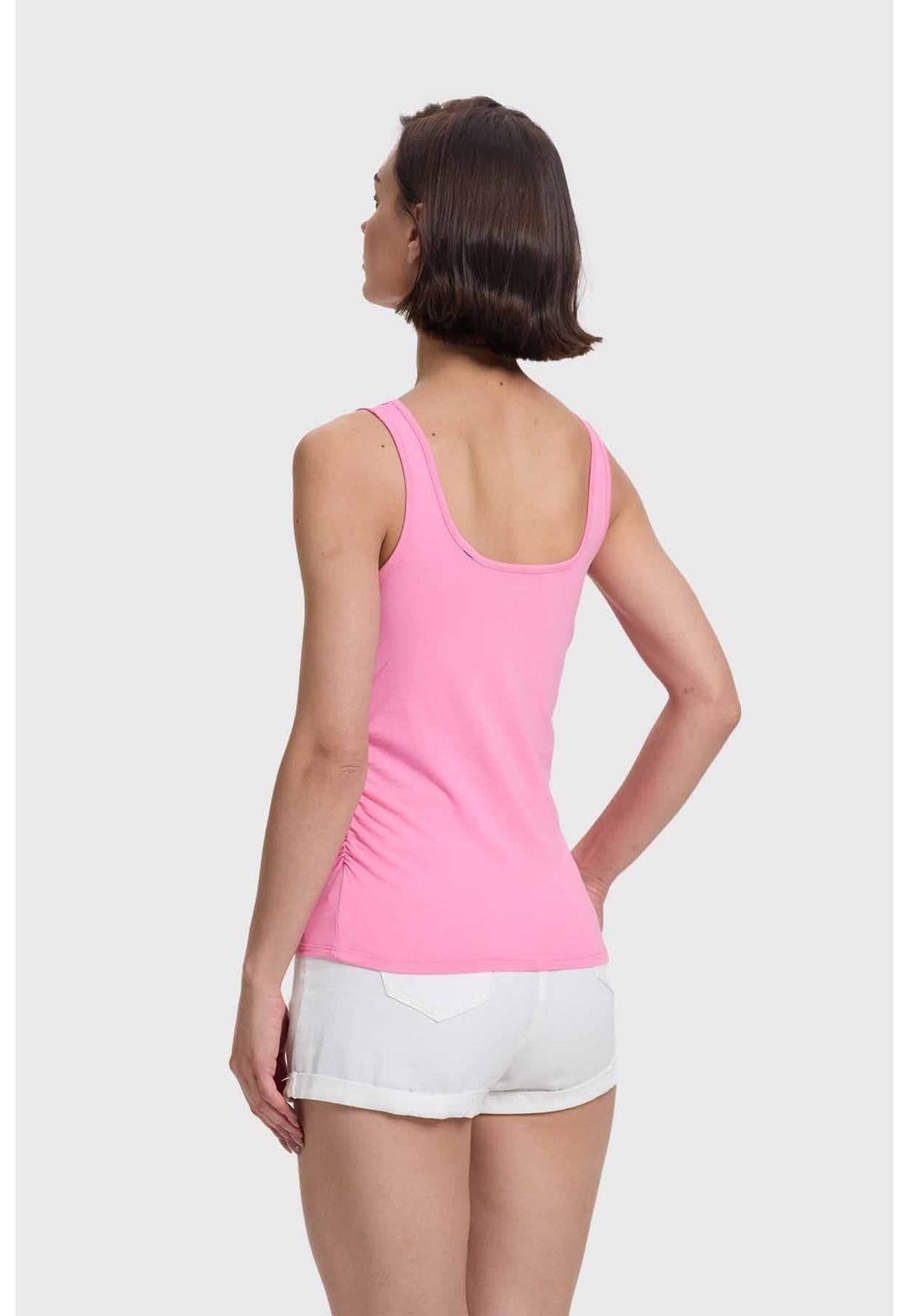 Polera Mujer Escote Cuadrado Rosado - ll-2