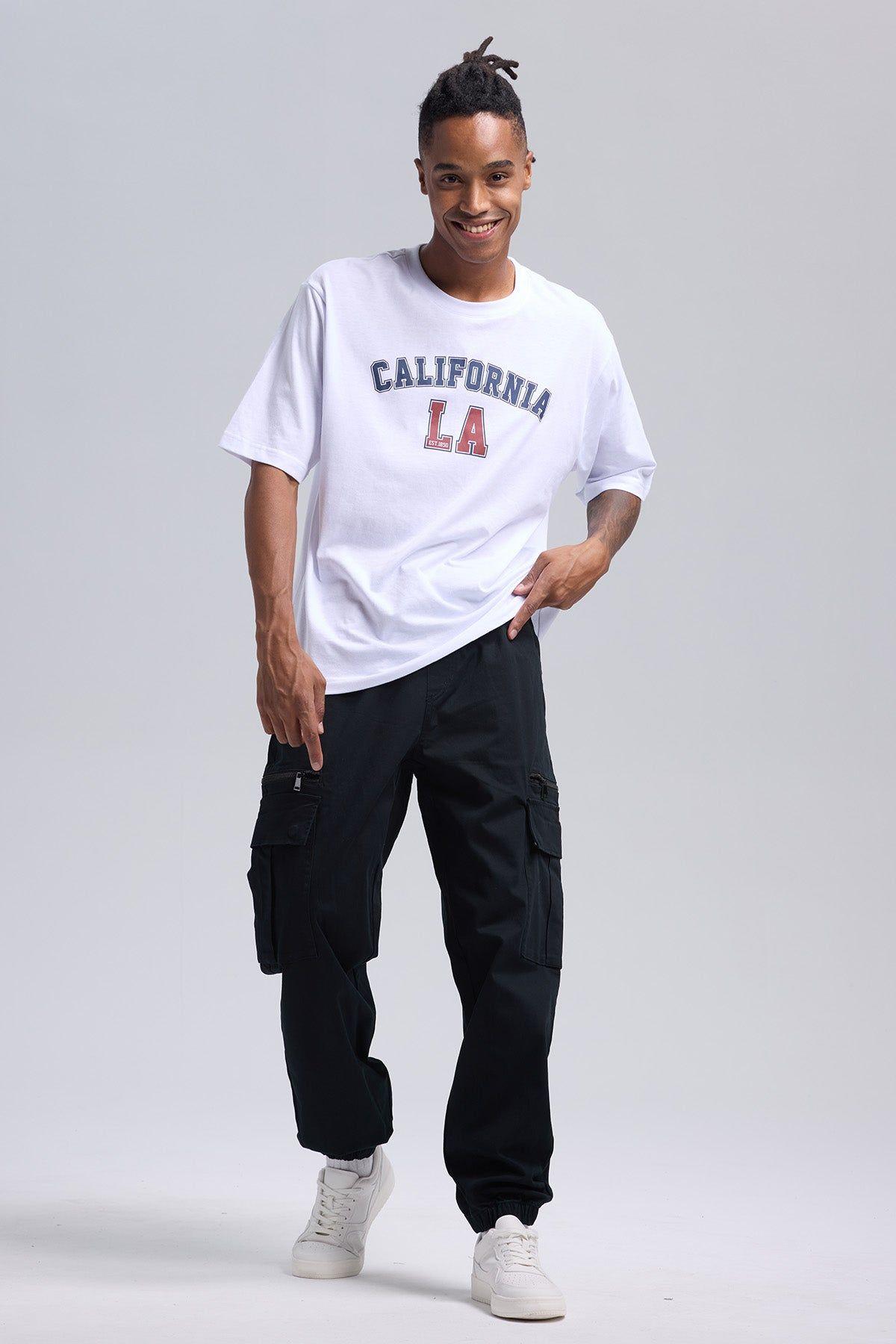 Pantalón Hombre Cargo Jogger Negro-3