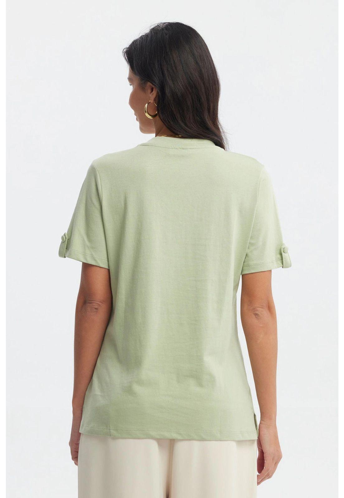Polera Mujer Casual Verde Olivo-2