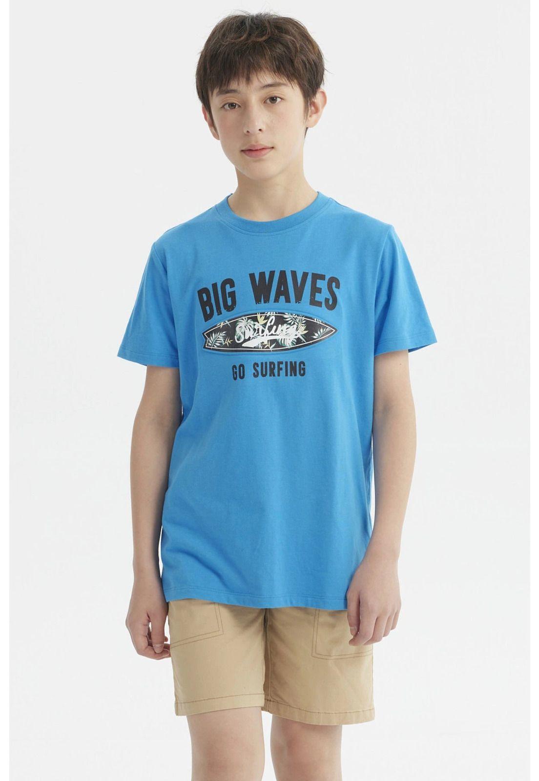 Polera Niño Estampado Playero Calipso-0