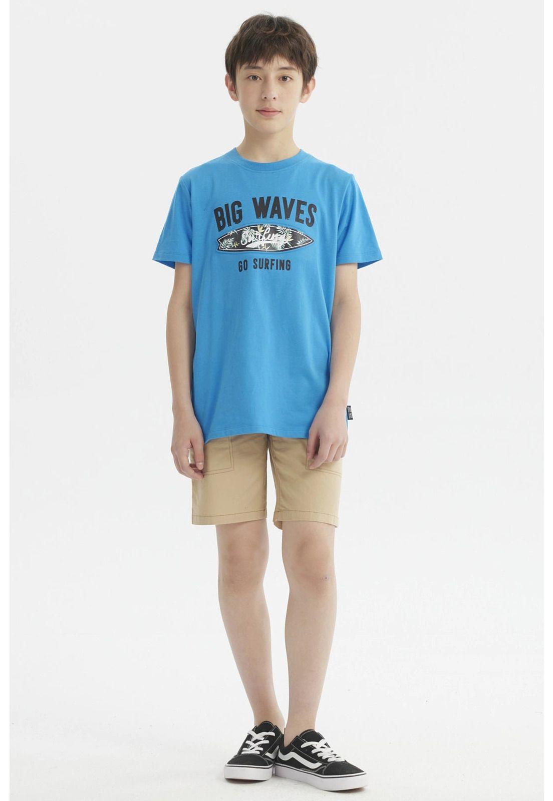 Polera Niño Estampado Playero Calipso-3