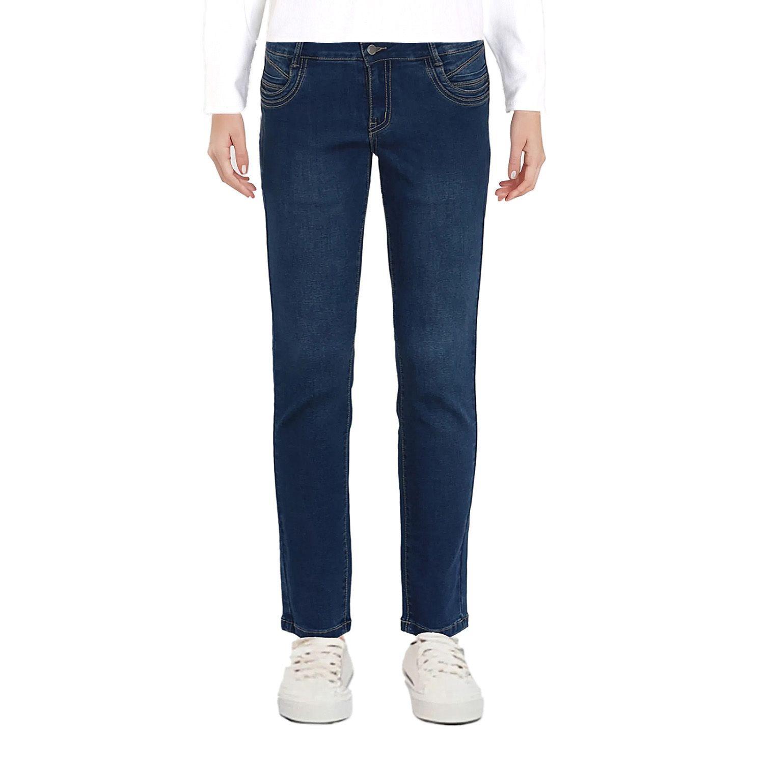 Jeans Mujer Skinny Push Up Azul Claro-0