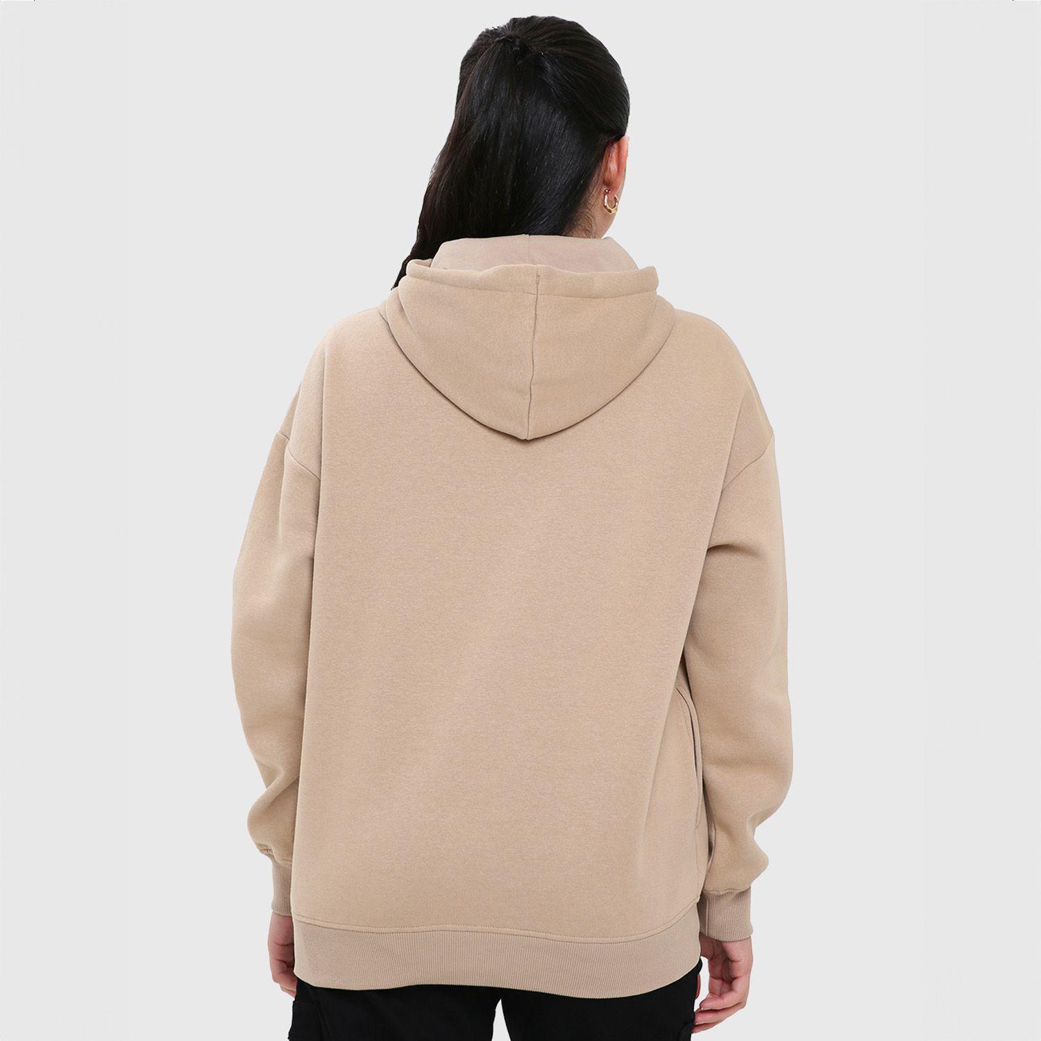 Polerón Mujer Oversize Print Beige Fashion´s Park-2
