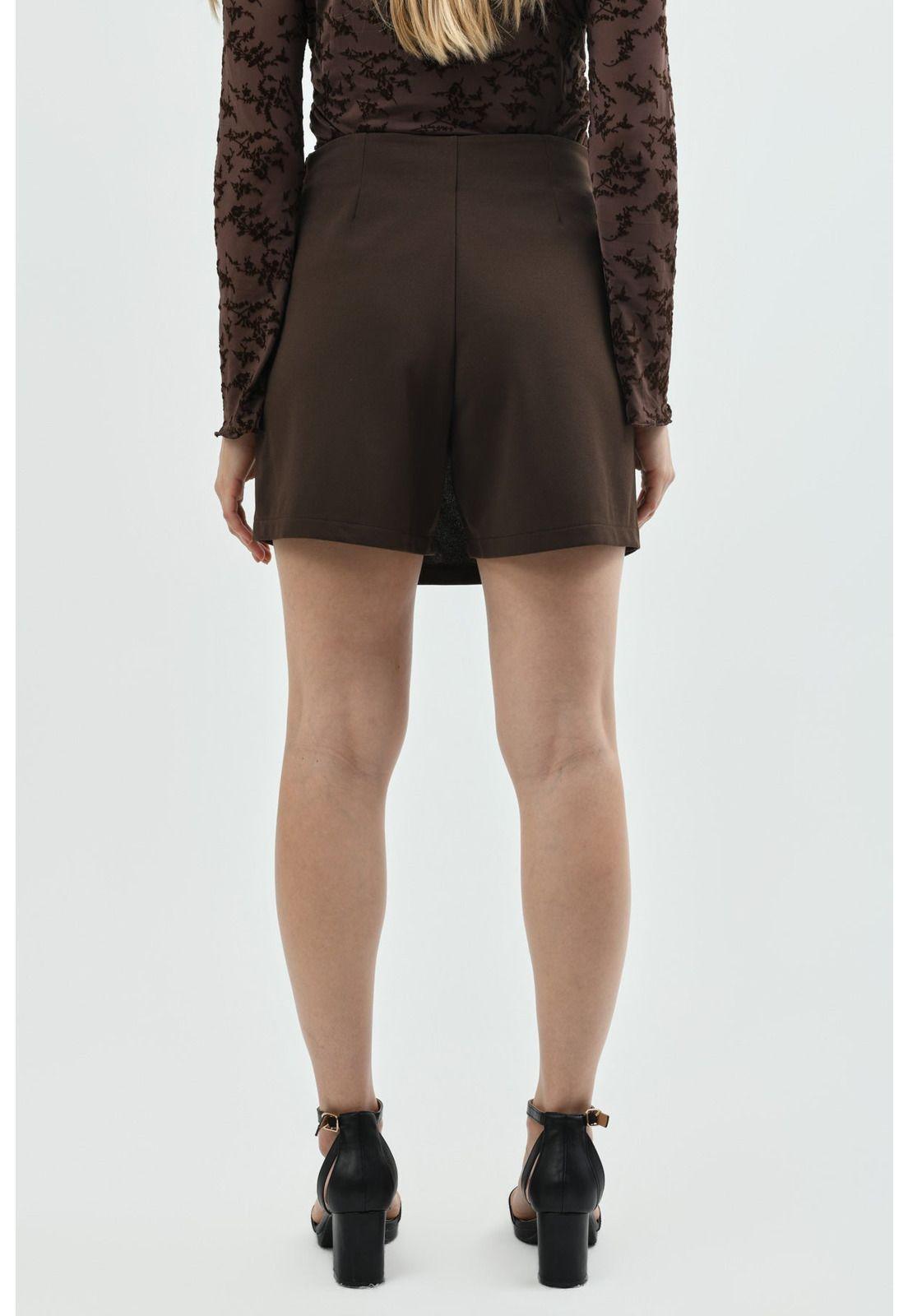 Falda Mujer Falda Short Chocolate - ll-2