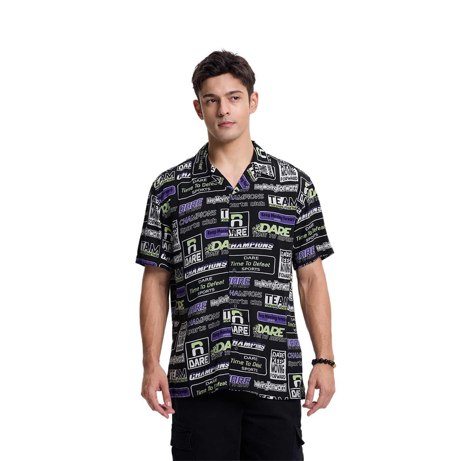 Camisa Hombre Full Rapport Negro Fashions Park-0