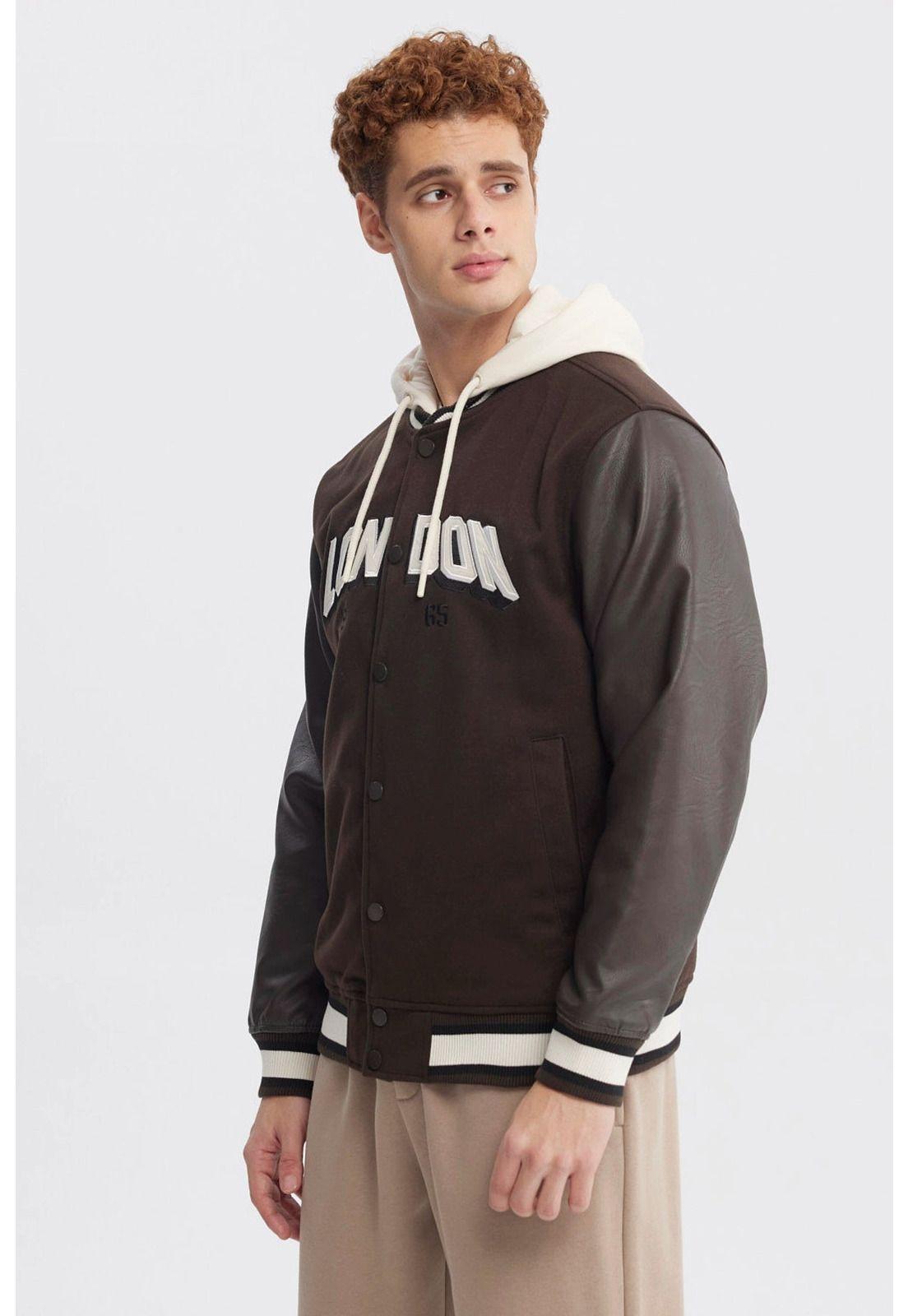 Chaqueta Hombre Slim Juvenil Chocolate - ll-1