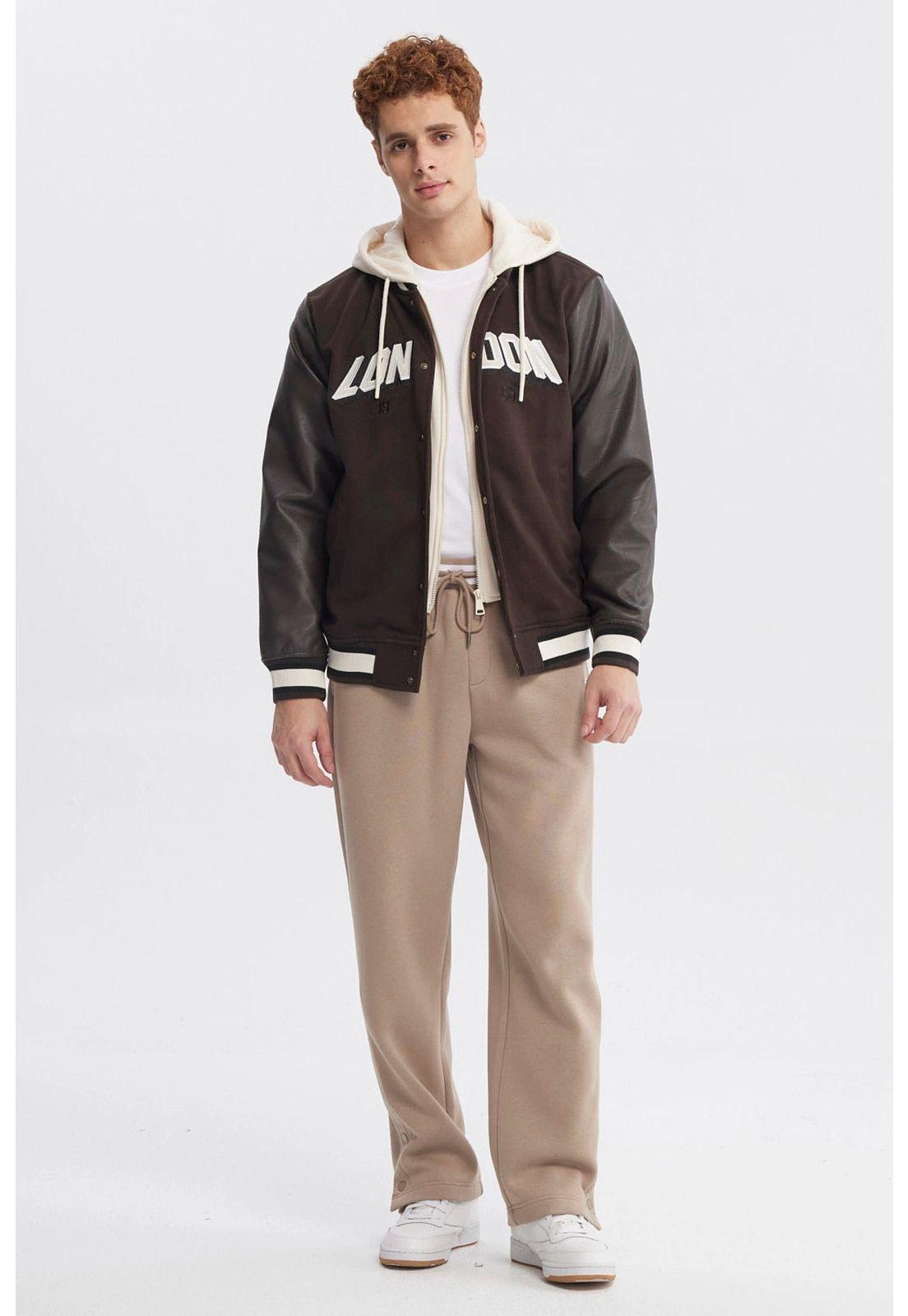 Chaqueta Hombre Slim Juvenil Chocolate - ll-3
