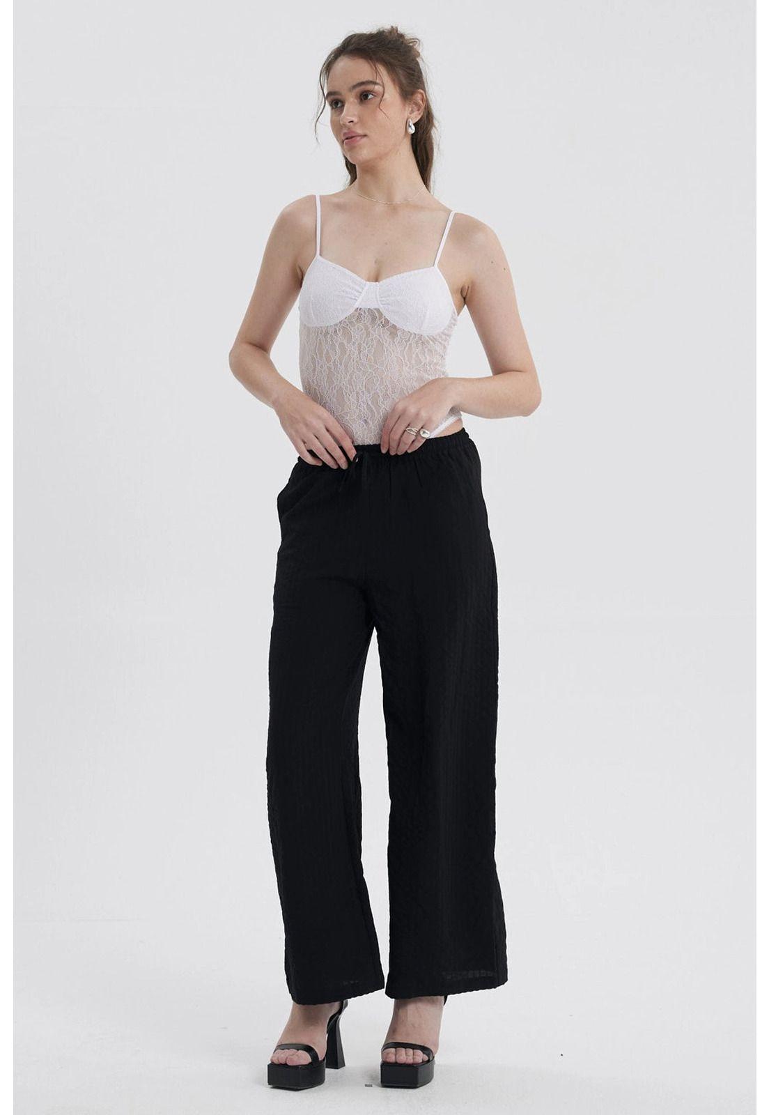 Polera Mujer Body Encaje Blanco-3