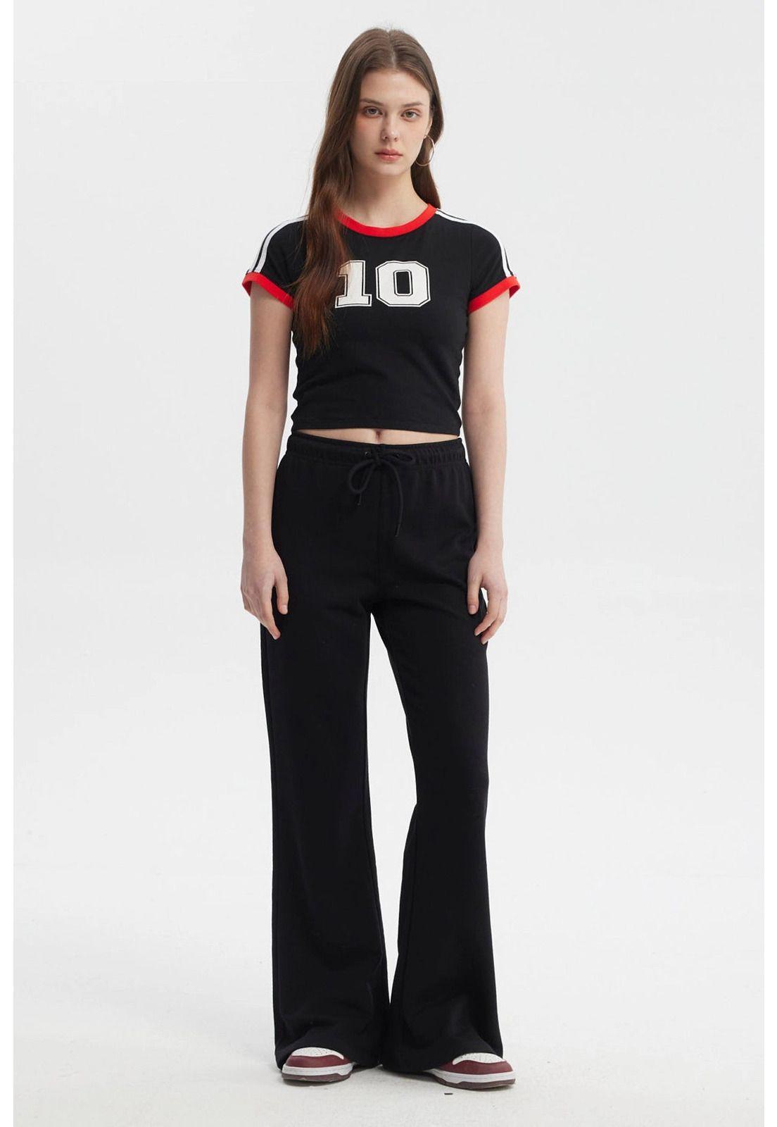 Pantalón Buzo Mujer Estrella Negro-3