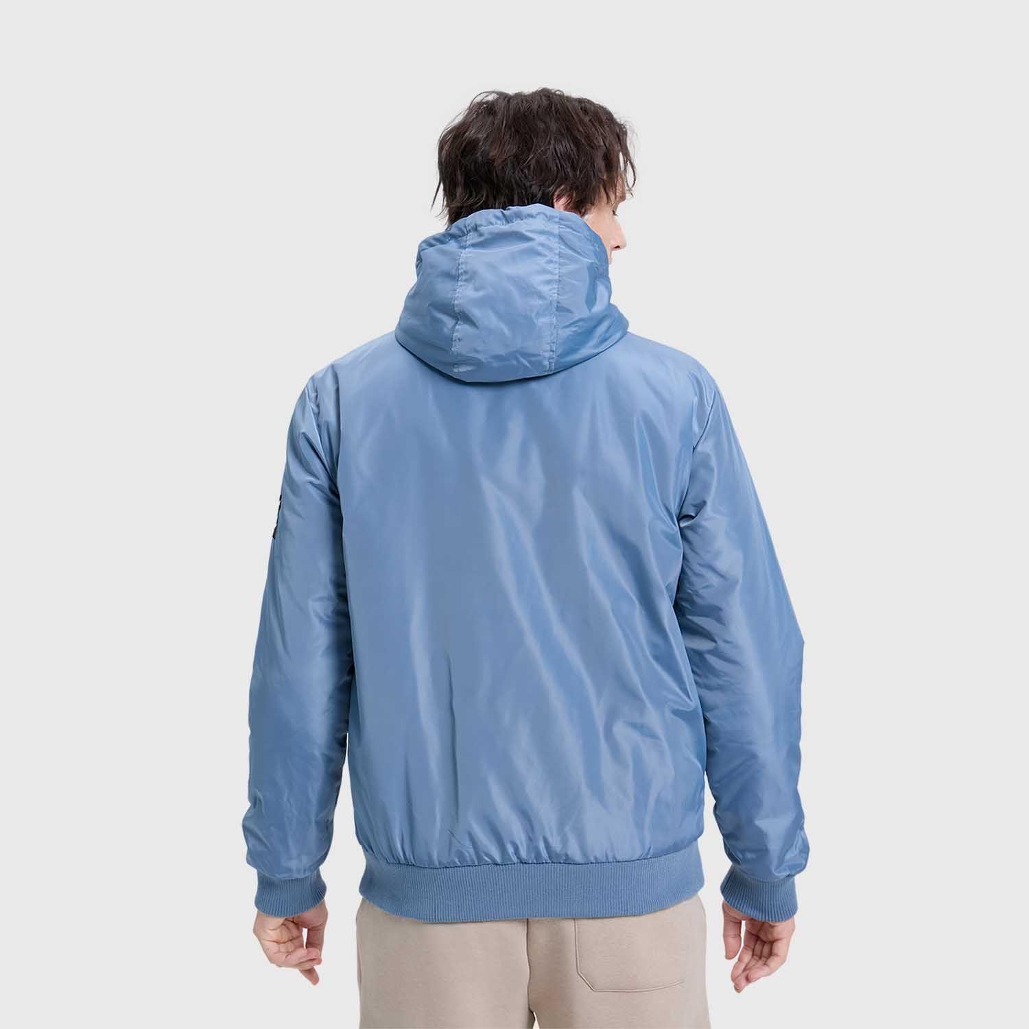 Chaqueta Hombre Hoodie Azul Piedra-2