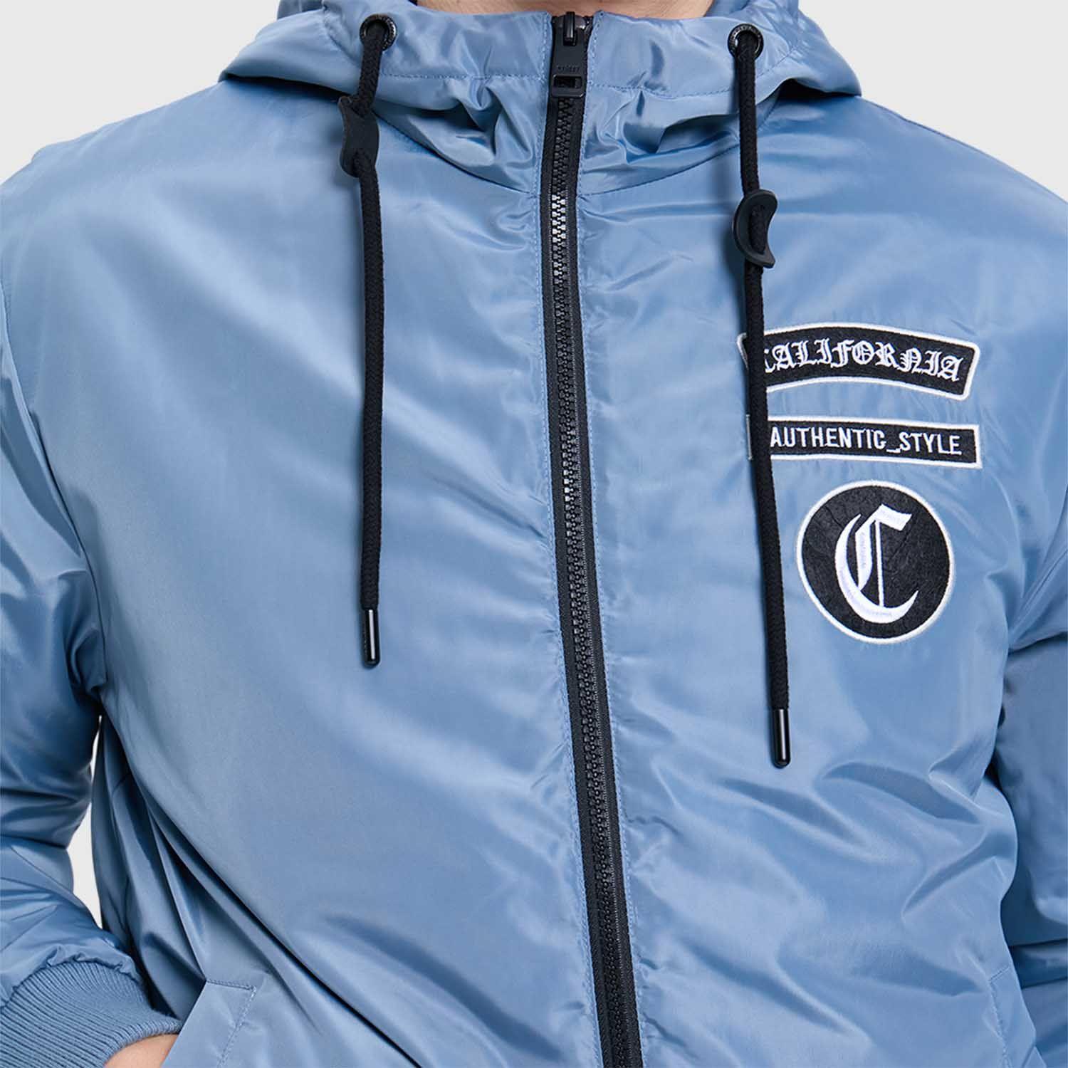 Chaqueta Hombre Hoodie Azul Piedra-3