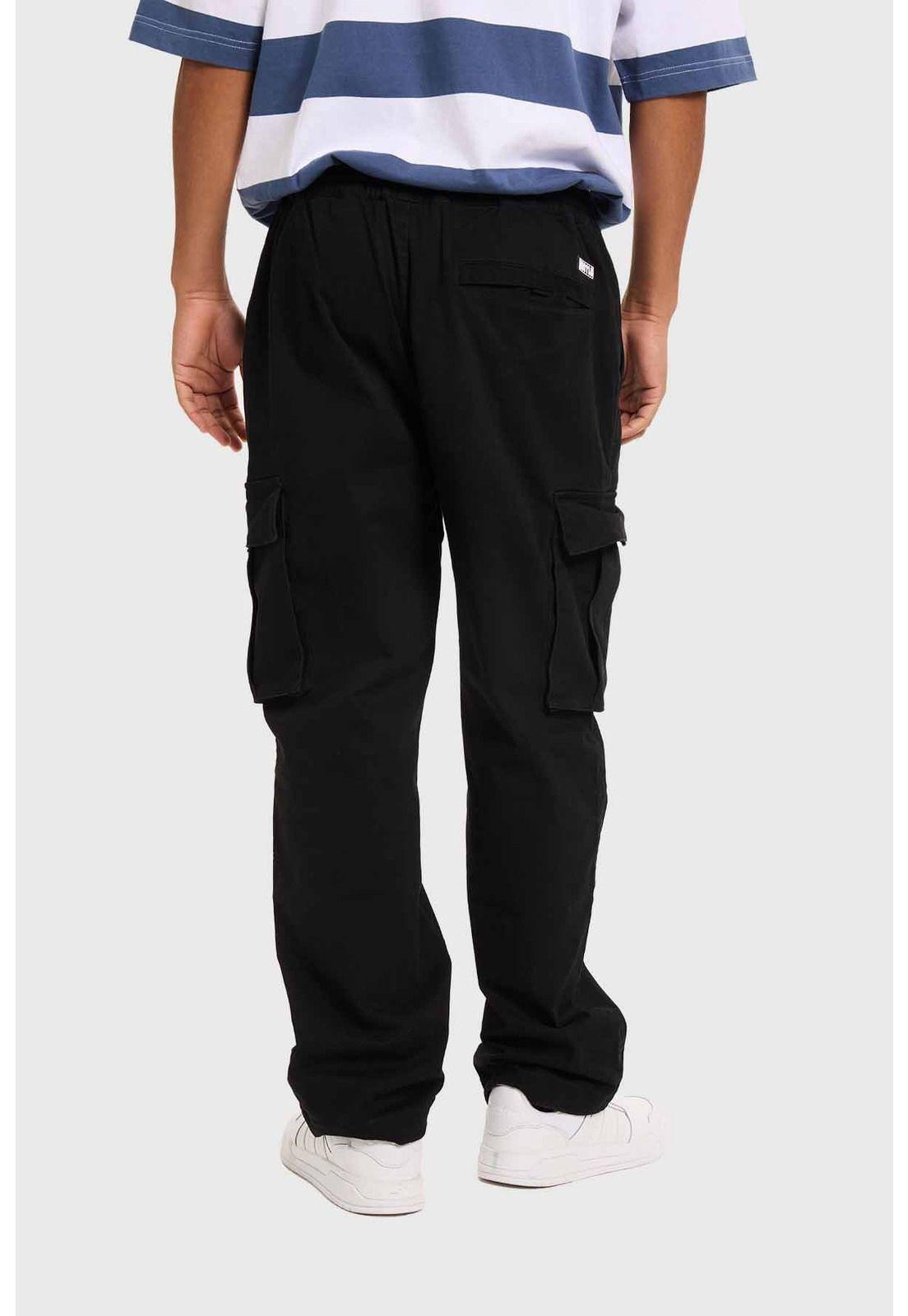 Pantalón Hombre Jogger Cargo Negro-2