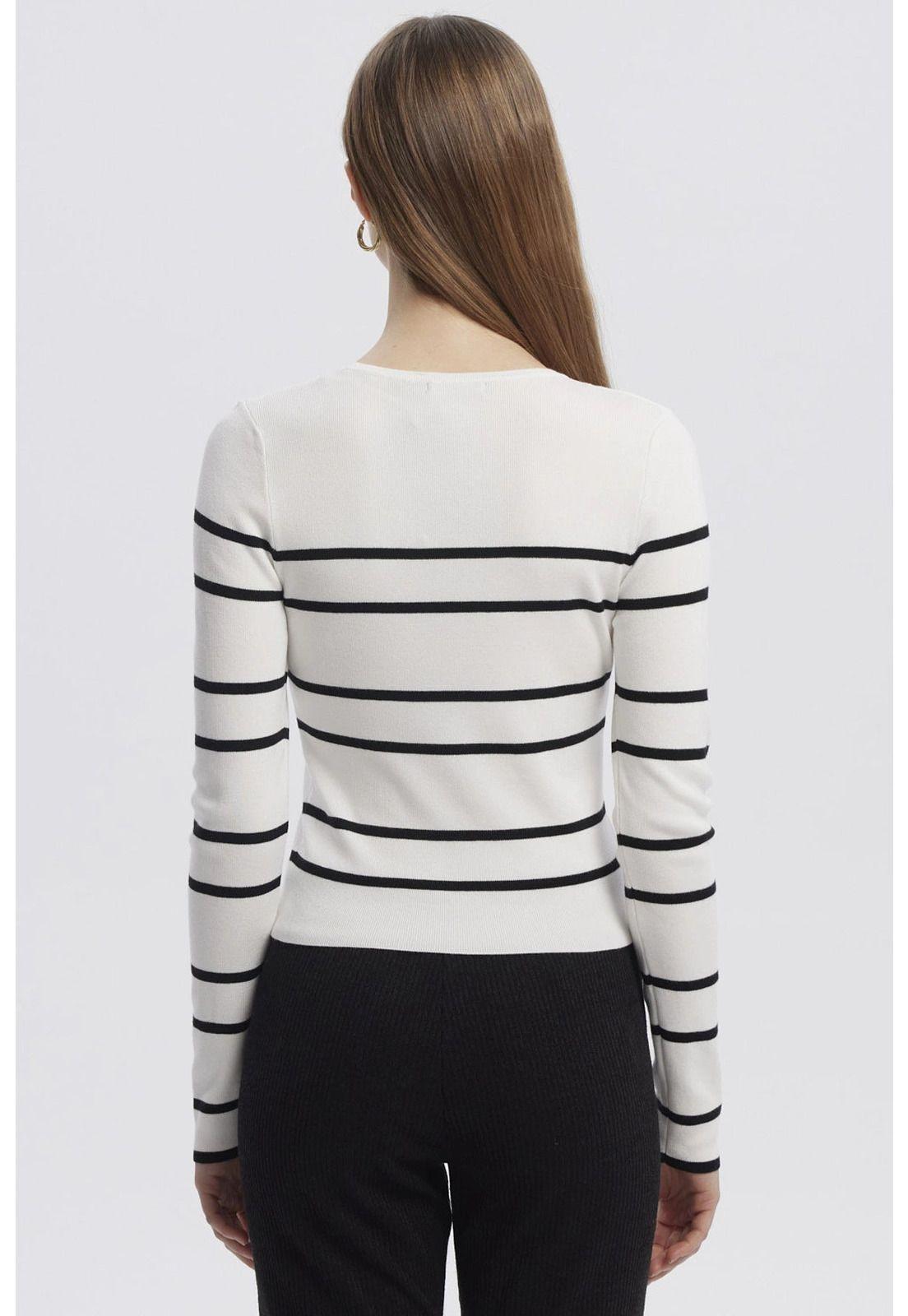 Sweater Mujer Juvenil Blanco - ll-2