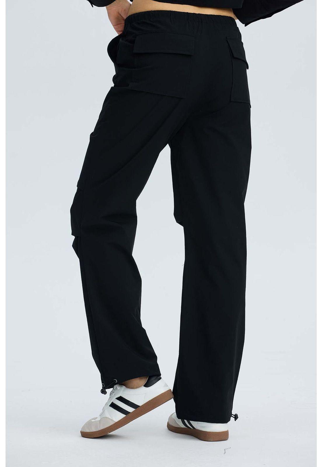 Pantalón Mujer Parachute Tankas Negro-3