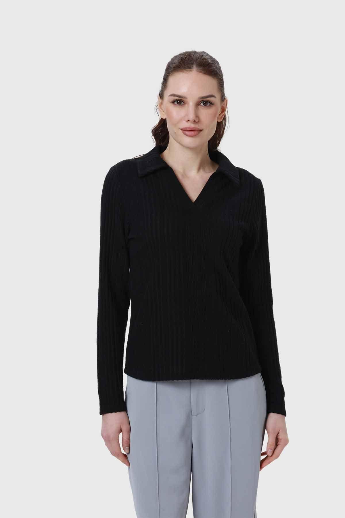 Polera Mujer Camman Rib Negro-0