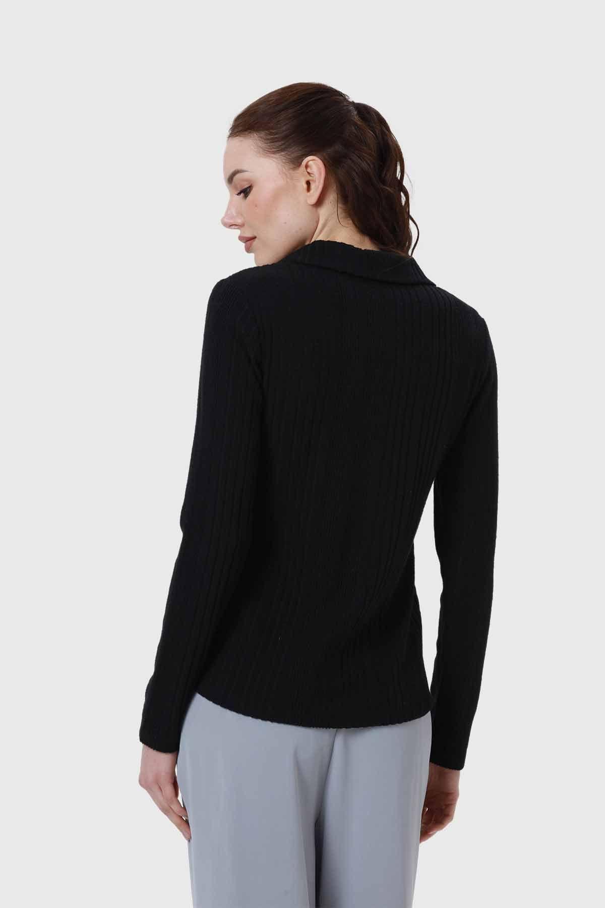 Polera Mujer Camman Rib Negro-2