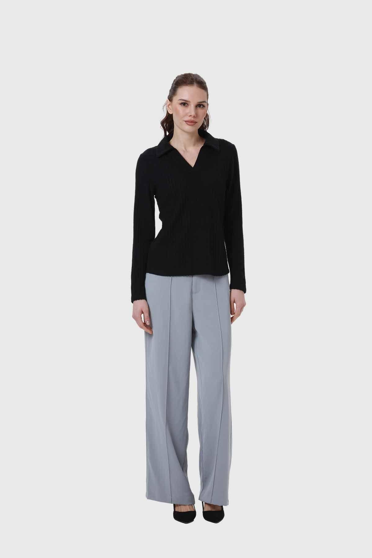 Polera Mujer Camman Rib Negro-3
