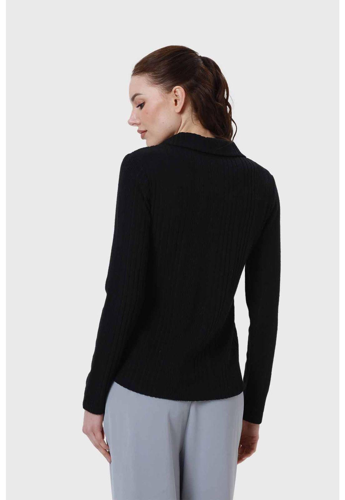 Polera Mujer Camman Rib Negro-2