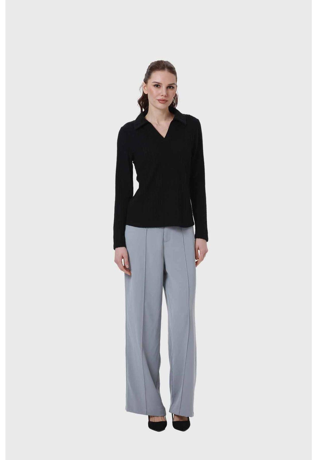 Polera Mujer Camman Rib Negro-3