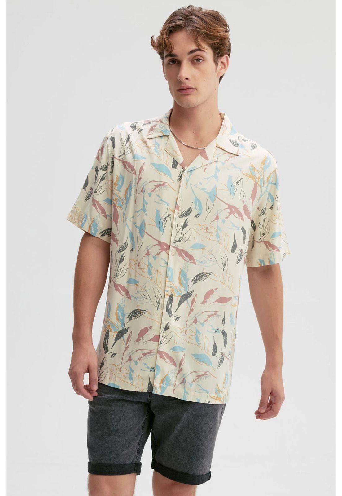 Camisa Hombre Guayabera Full Rapport Beige-0