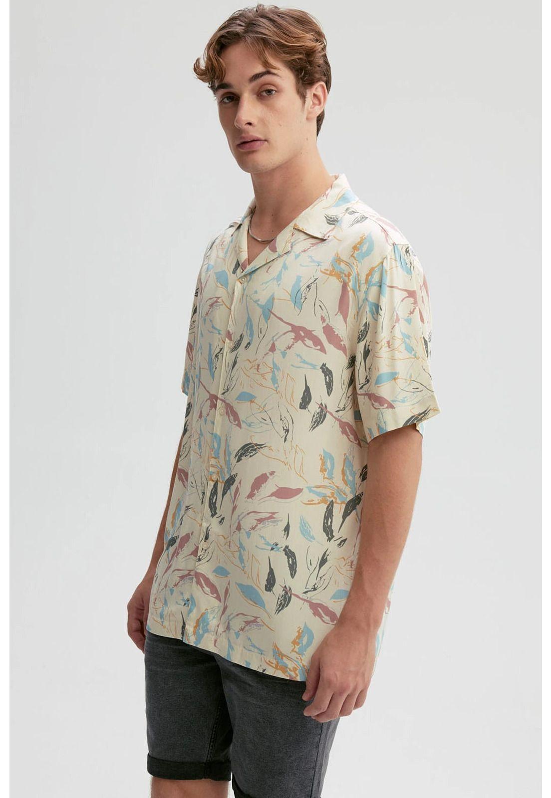 Camisa Hombre Guayabera Full Rapport Beige-1