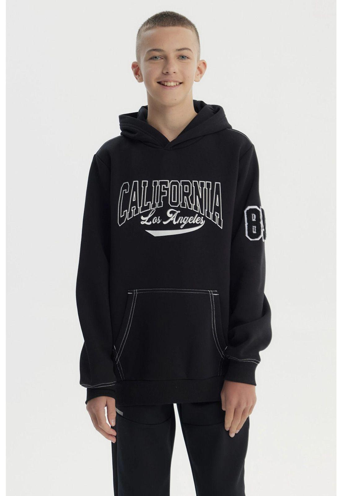 Polerón Niño Slim Negro - ll-0