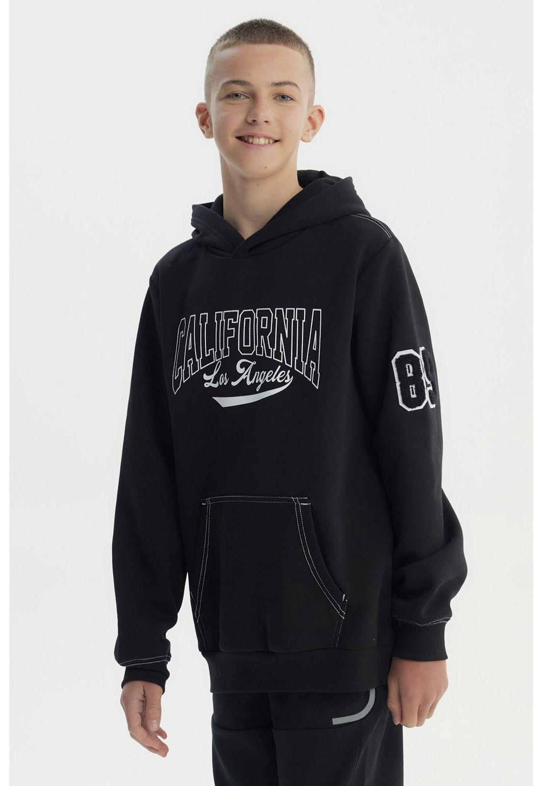 Polerón Niño Slim Negro - ll-1