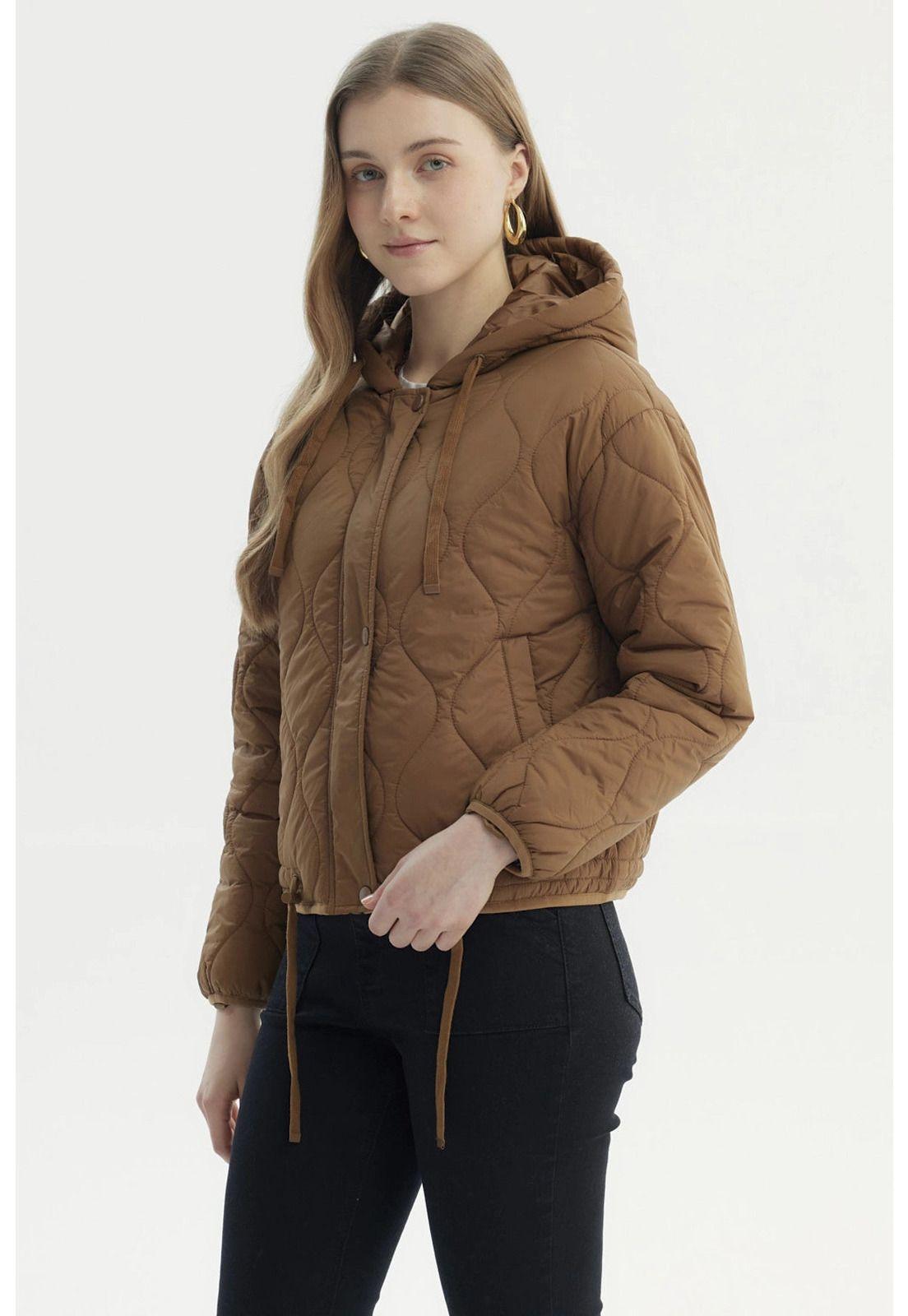 Parka Mujer New Camel Oscuro-1