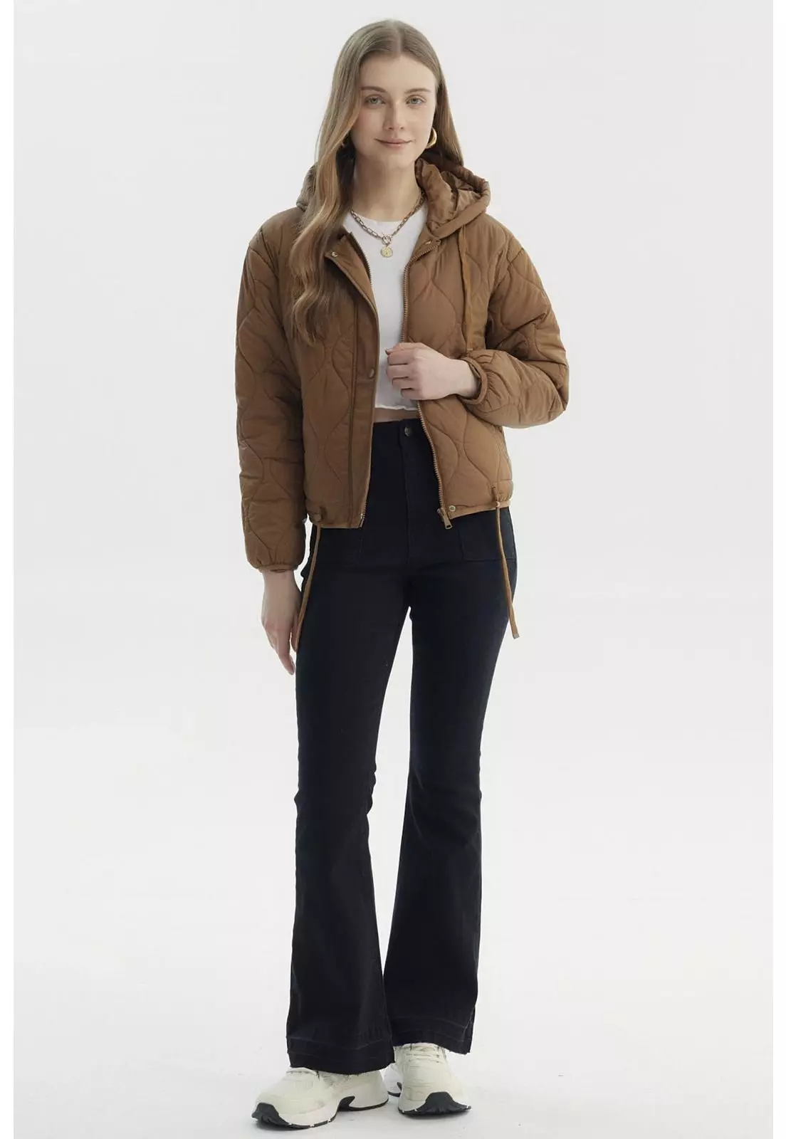 Parka Mujer New Camel Oscuro-3