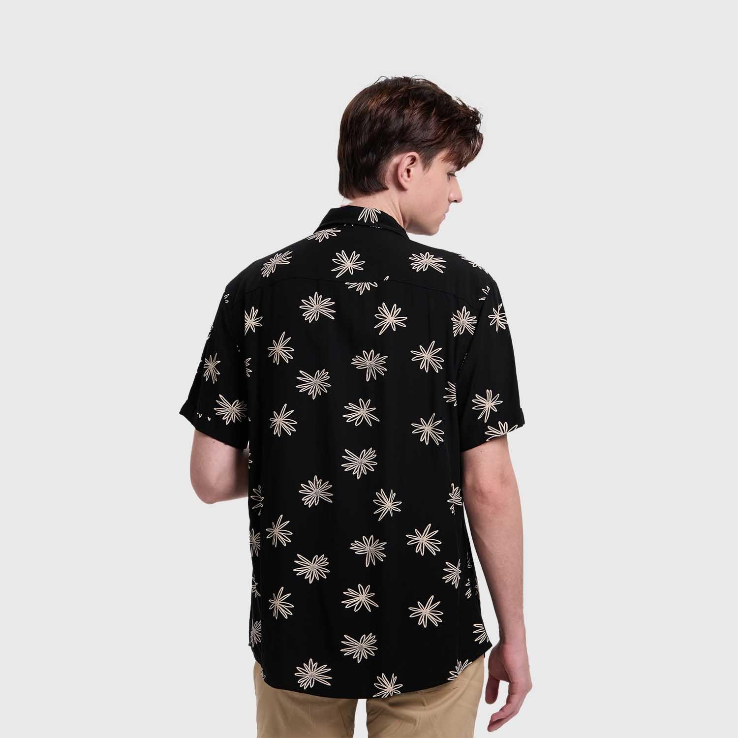 Camisa Hombre Mini Print Negro I Fashion's Park-2