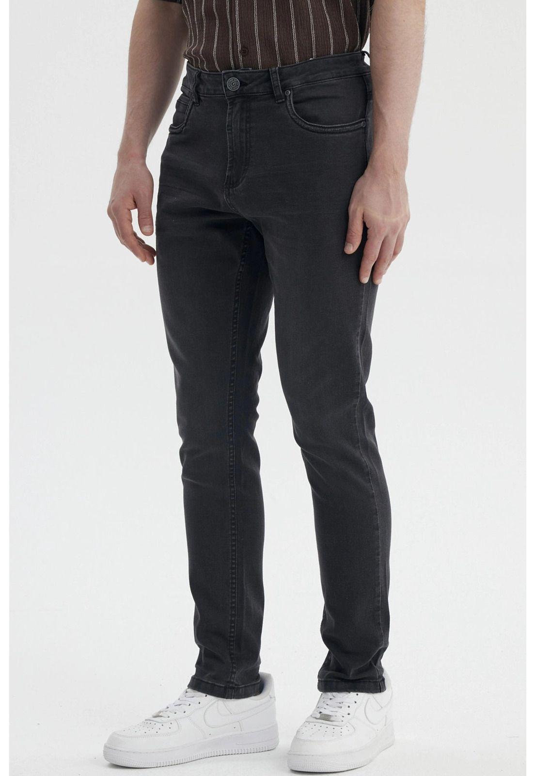 Jeans Hombre Skinny 101 Negro-1
