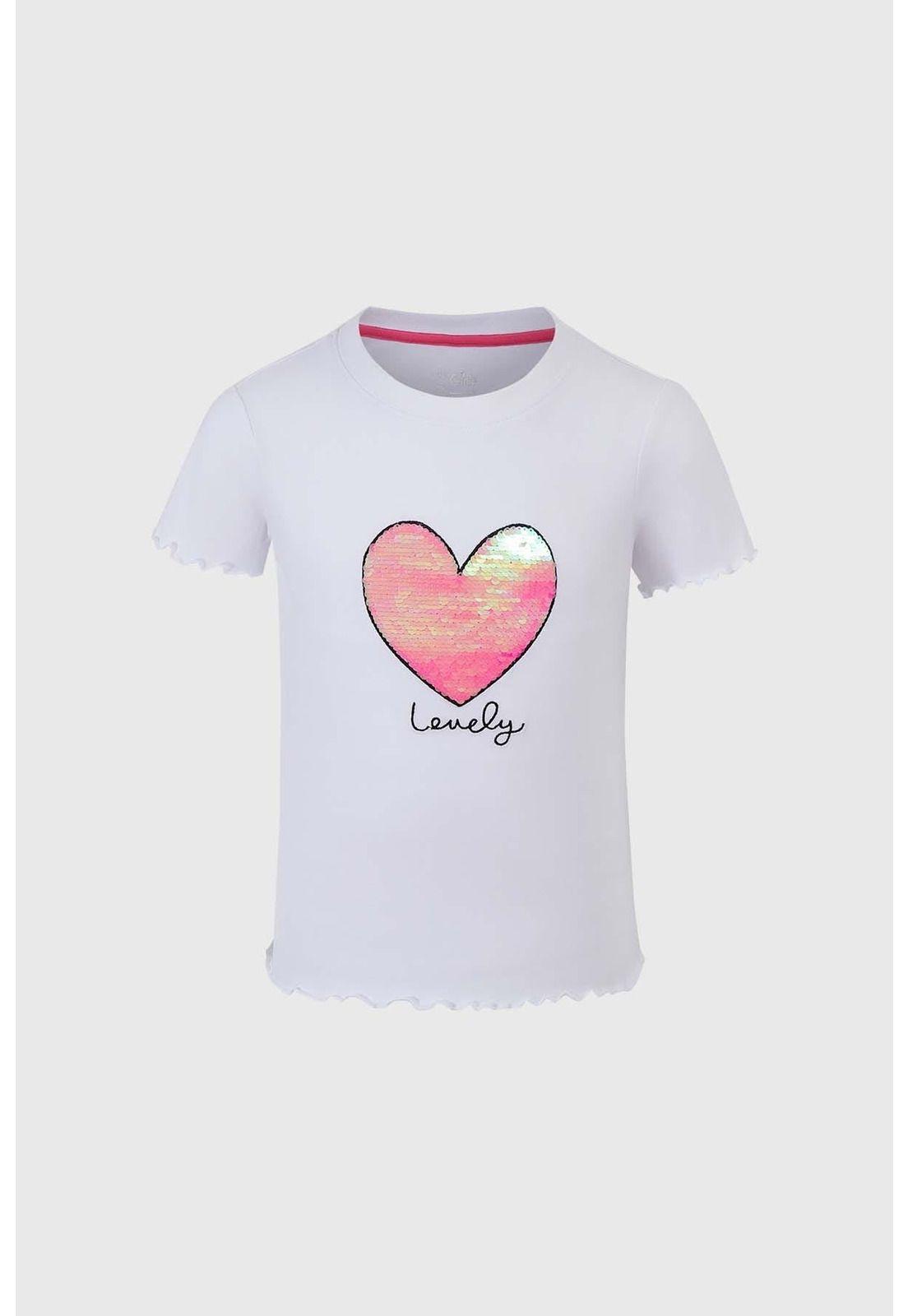 Polera Niña Con Lentejuelas Blanco-0