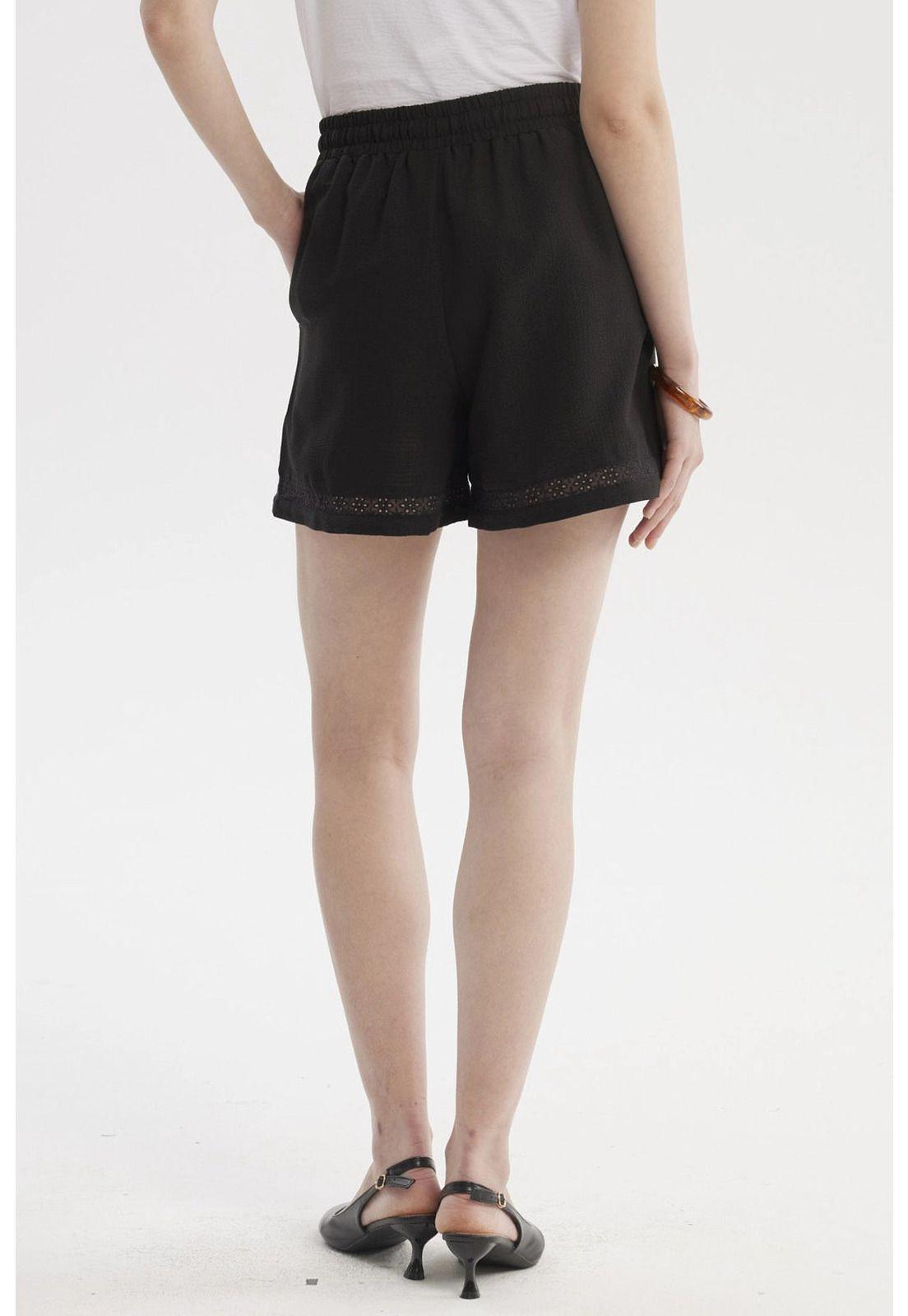 Short Mujer Mujer Slim Negro-2