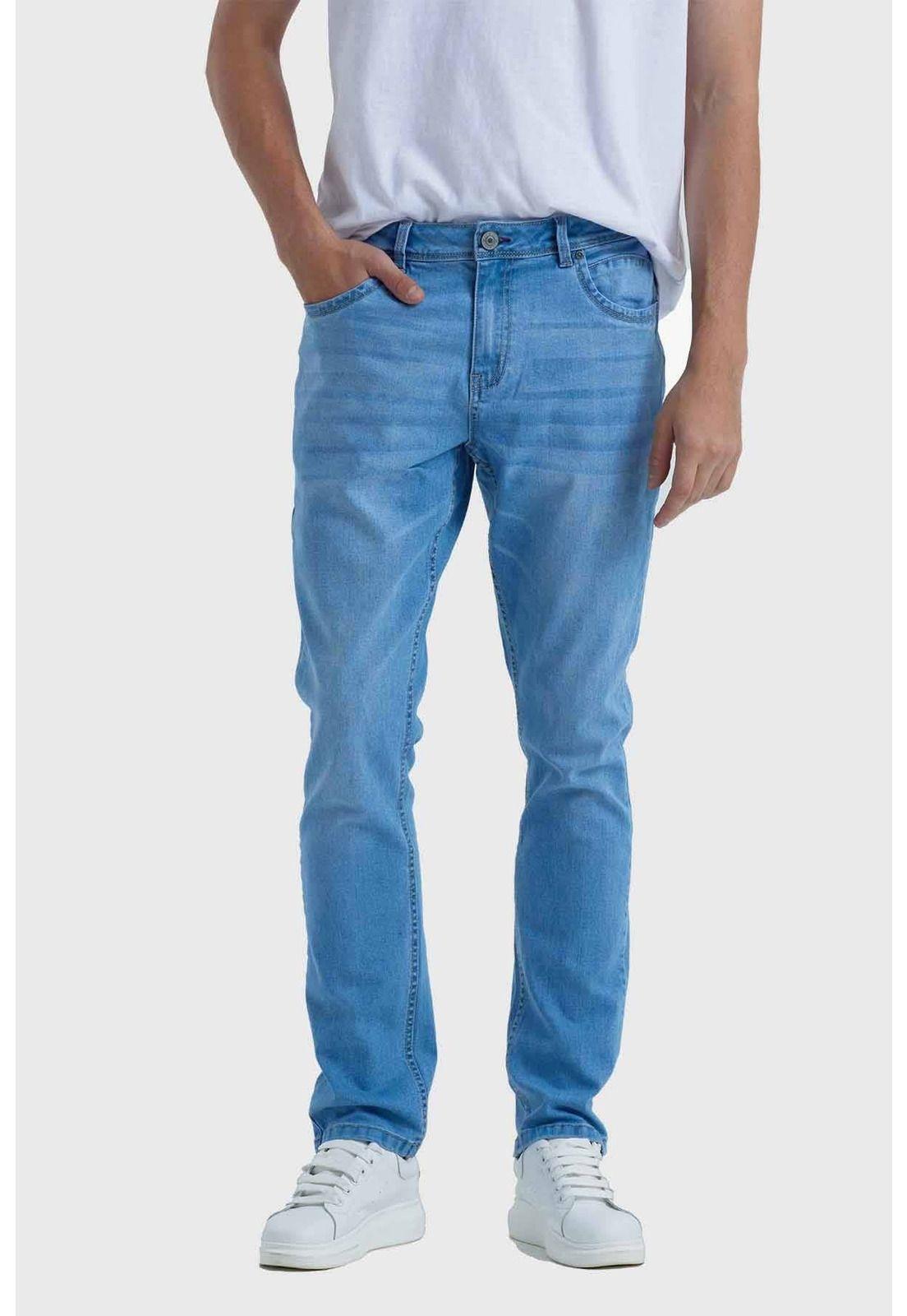 Jeans Hombre Slim Azul - lll-0