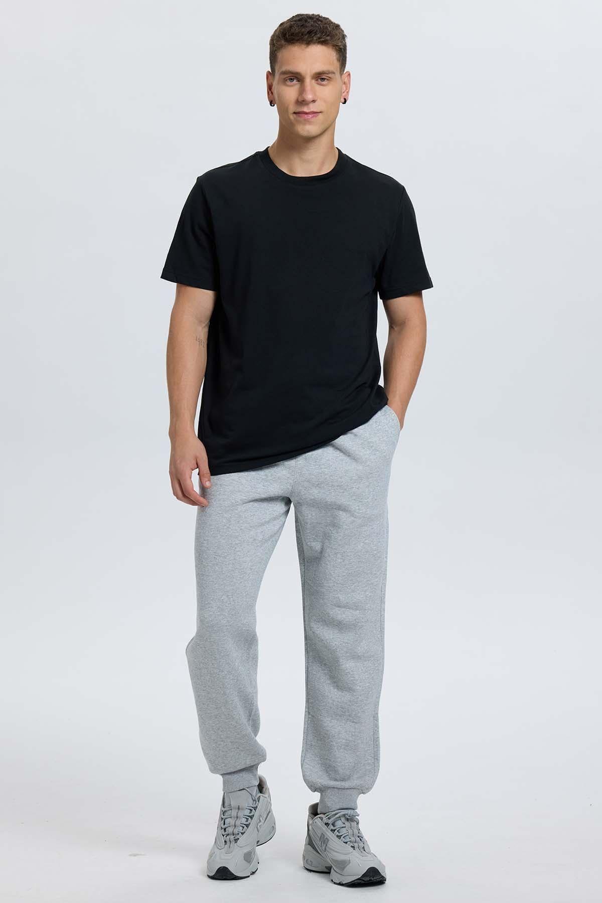 Polera Hombre Long Fit Básica Negro-3