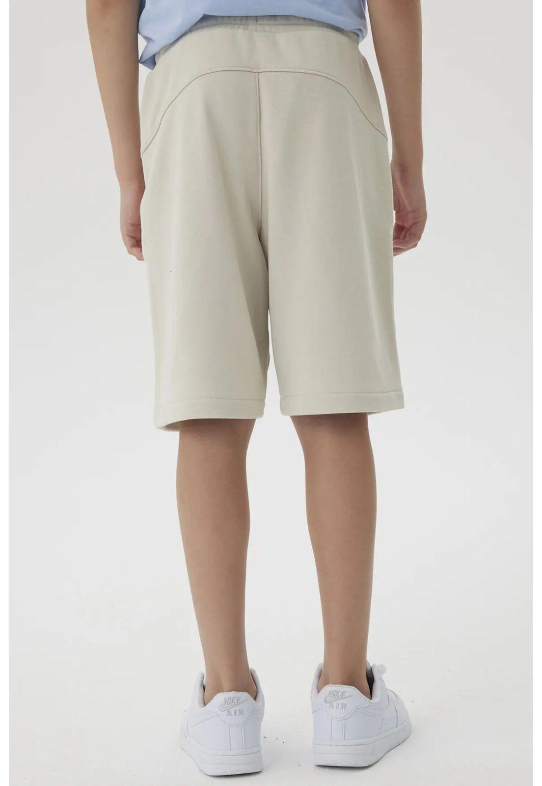 Bermuda Niño Franela Con Cierre Crudo-2