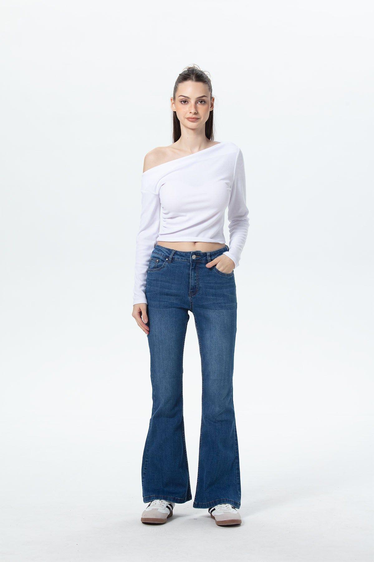 Jeans Mujer Vale Flare Azul-3