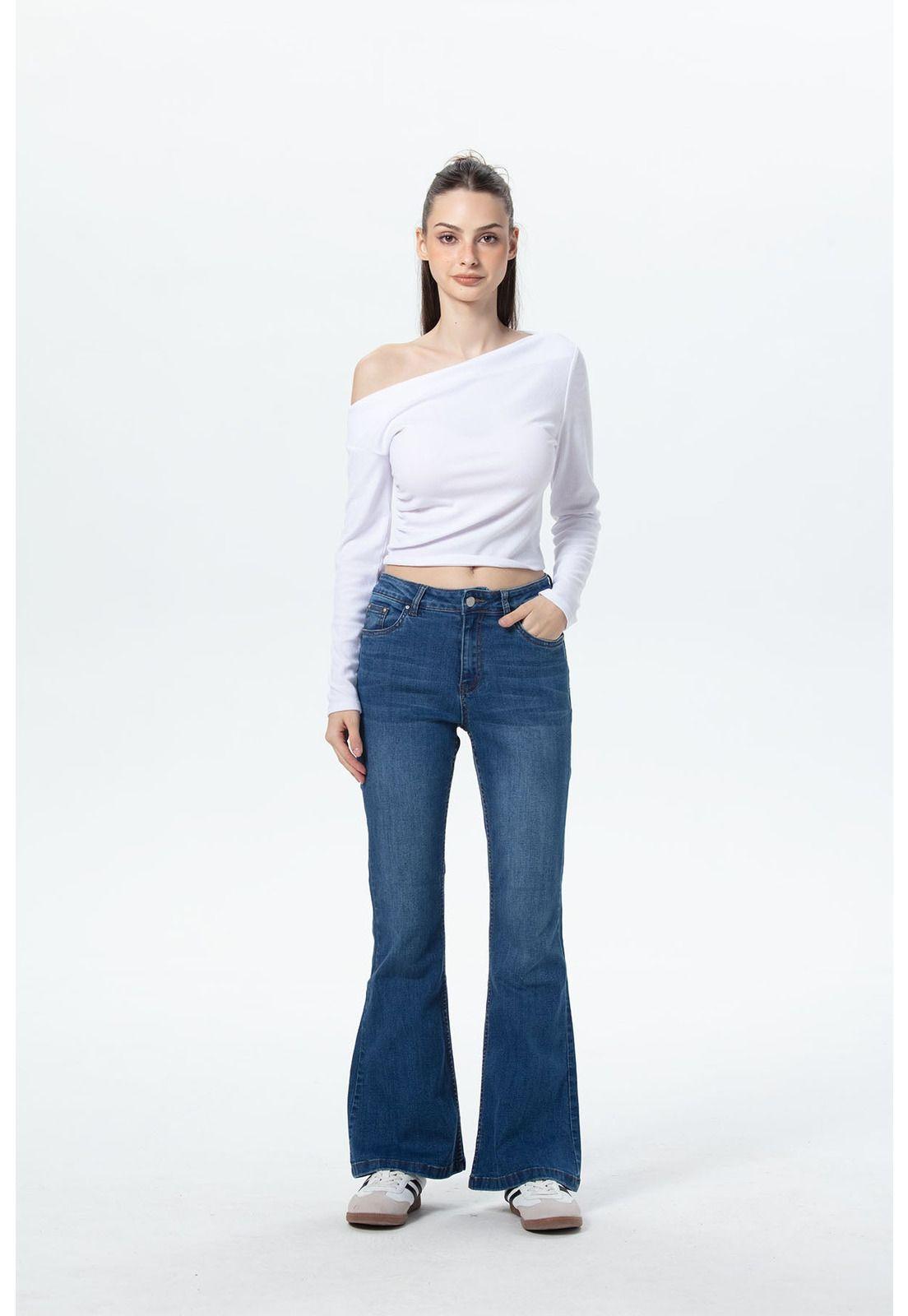 Jeans Mujer Vale Flare Azul-3