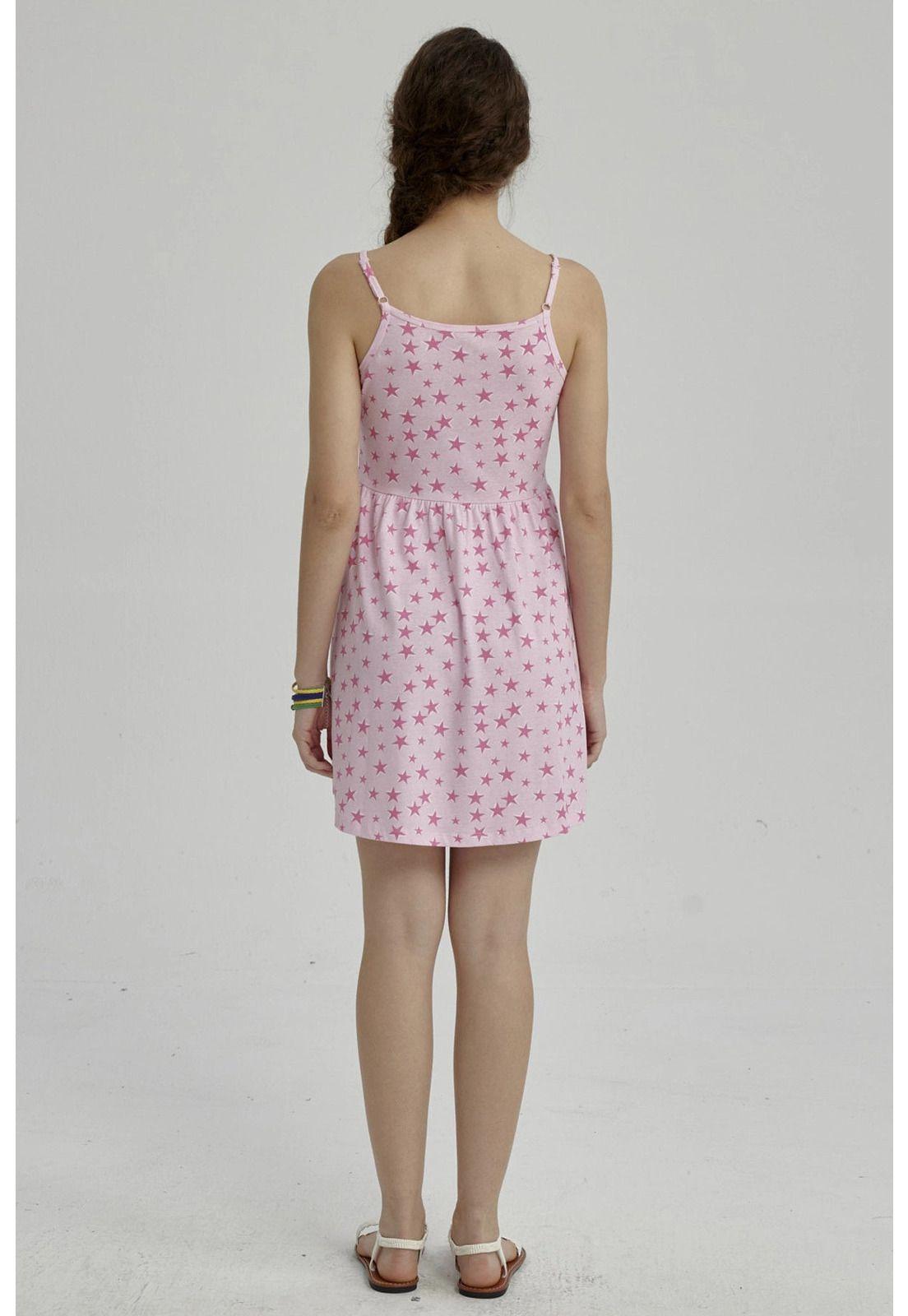 Vestido Niña Básico Teen Rosado - ll-2