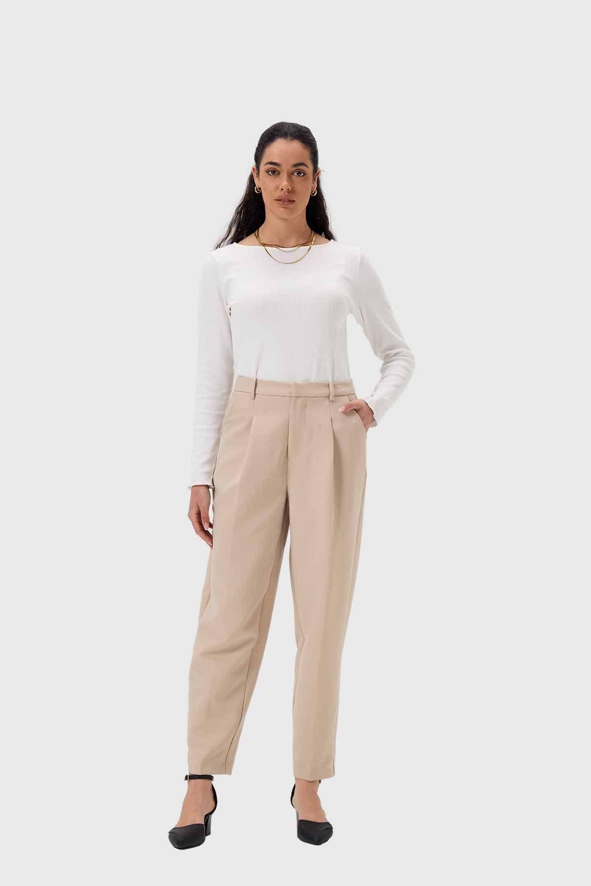 Polera Mujer Rib Crudo-3