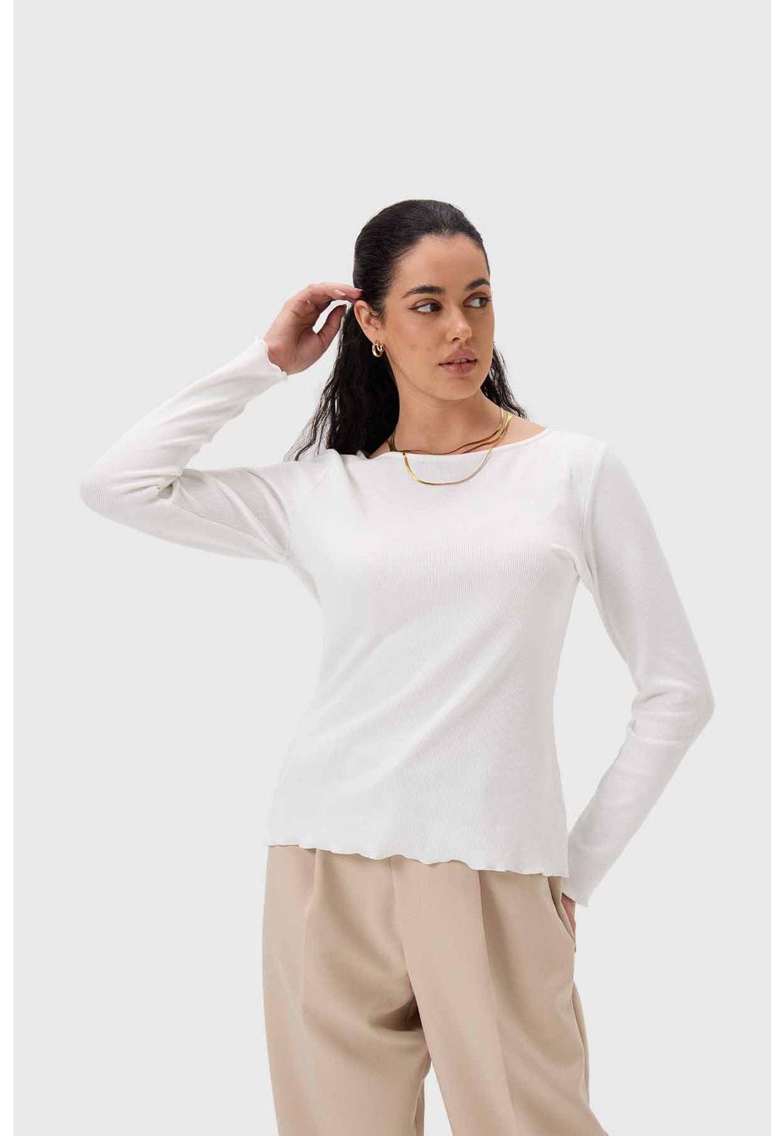 Polera Mujer Rib Crudo - lll-1