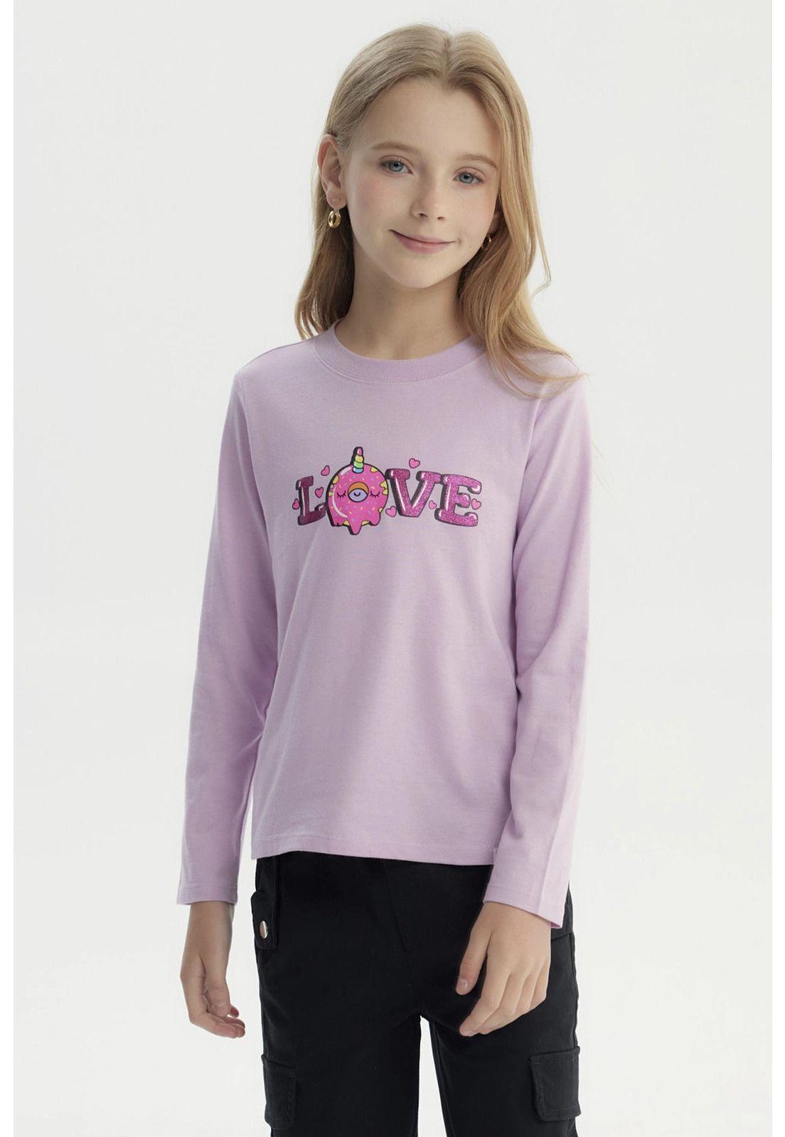 Polera Niña Básica Toddler Lila - ll-0