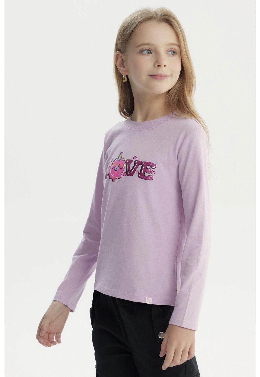 Polera Niña Básica Toddler Lila - ll-1