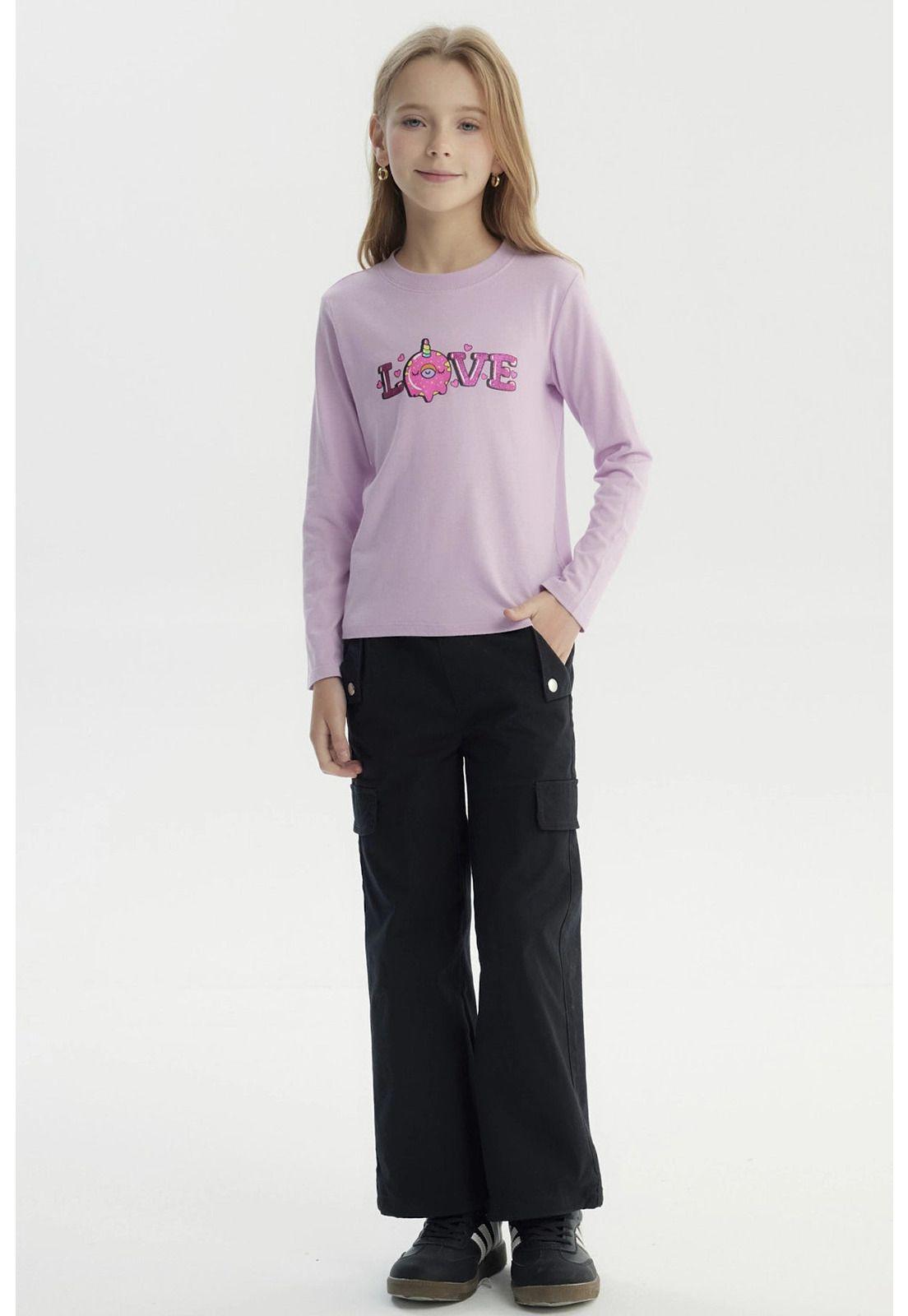 Polera Niña Básica Toddler Lila - ll-3